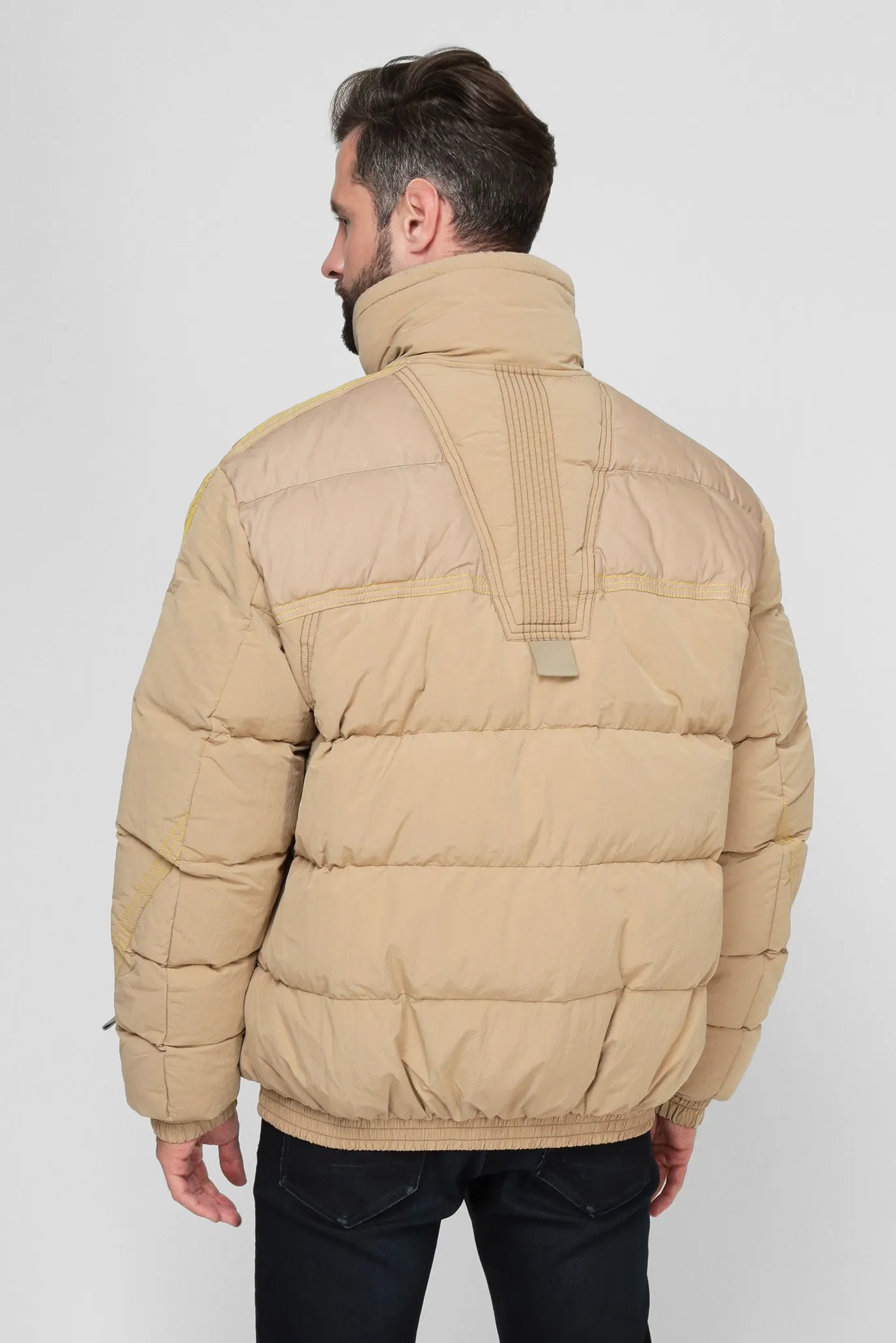 Мужская бежевая куртка W-BRIGGS 9