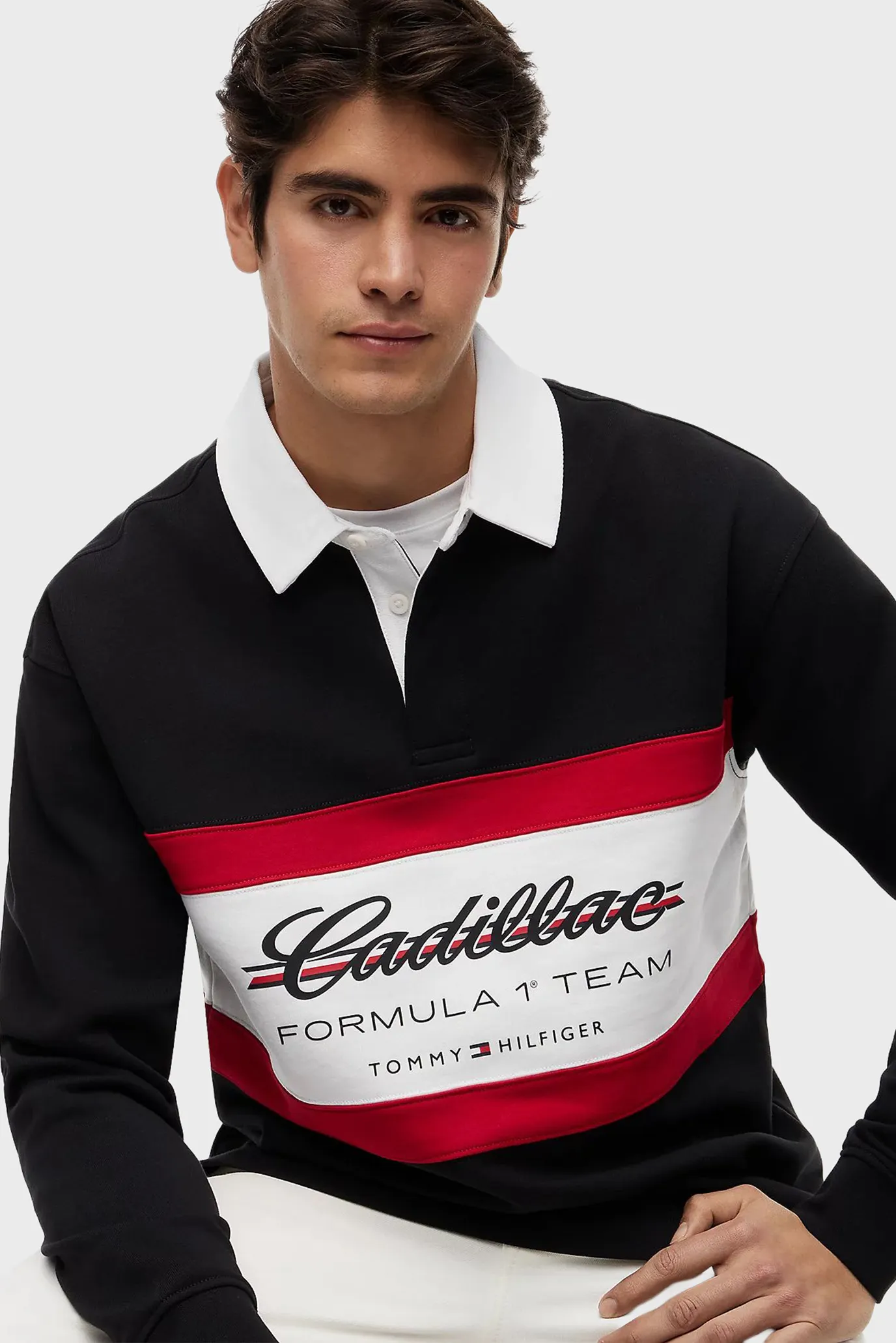 Поло с длинным рукавом TH X CF1 PANELLED SC 4