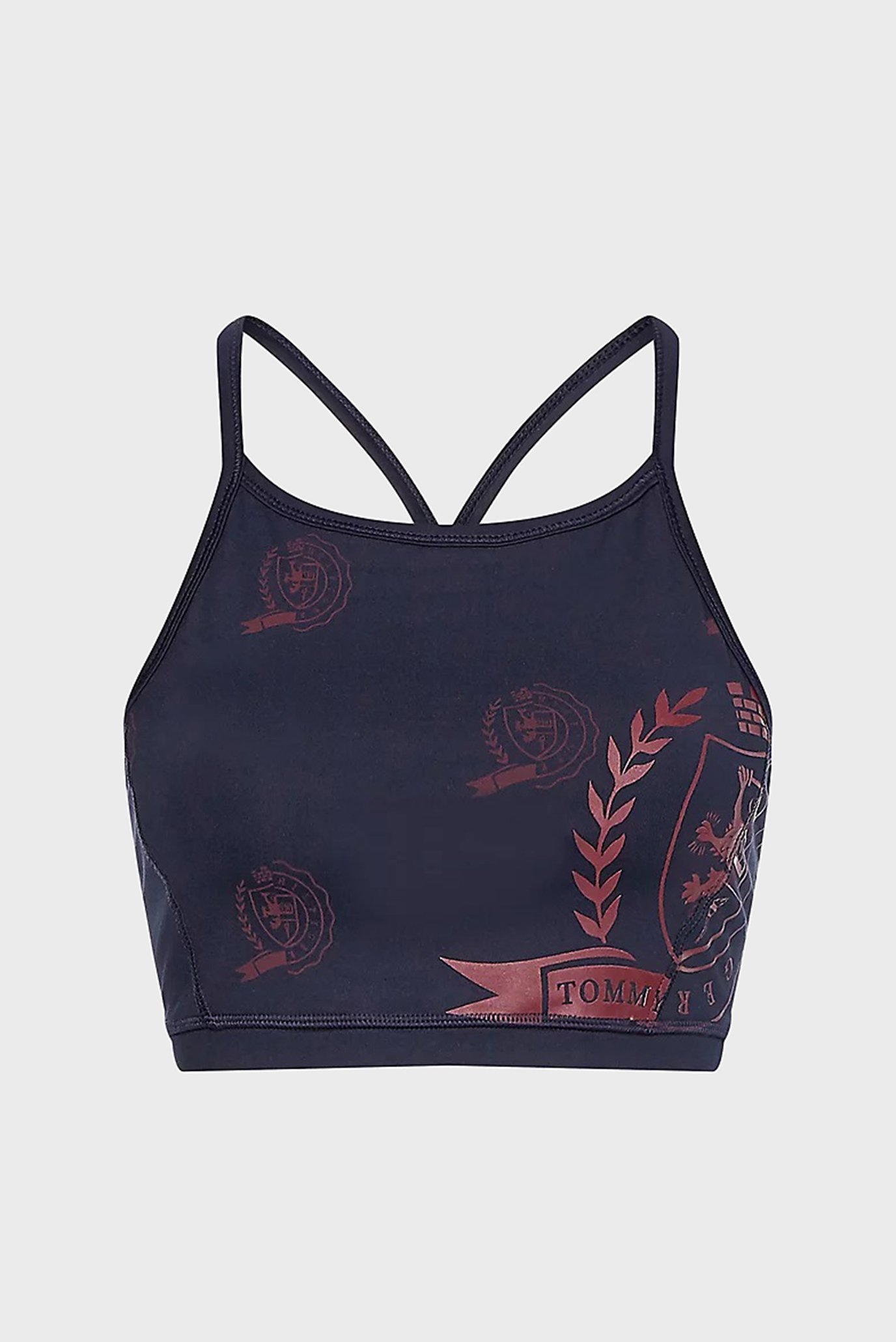 Женский темно-синий спортивный топ ICON AOP CREST BRA 9