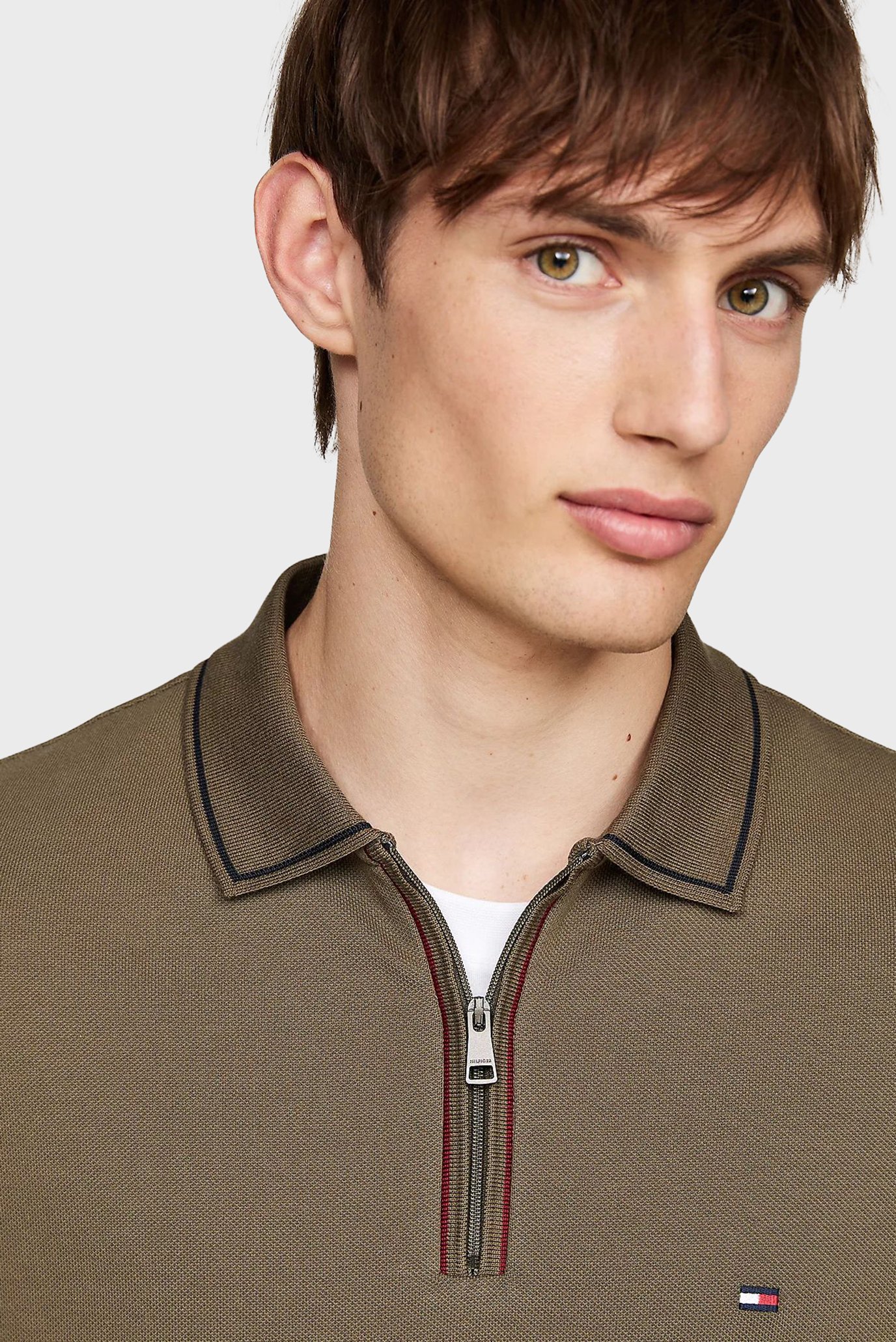 Поло с длинным рукавом LS ZIP RWB DETAIL REG POLO 4