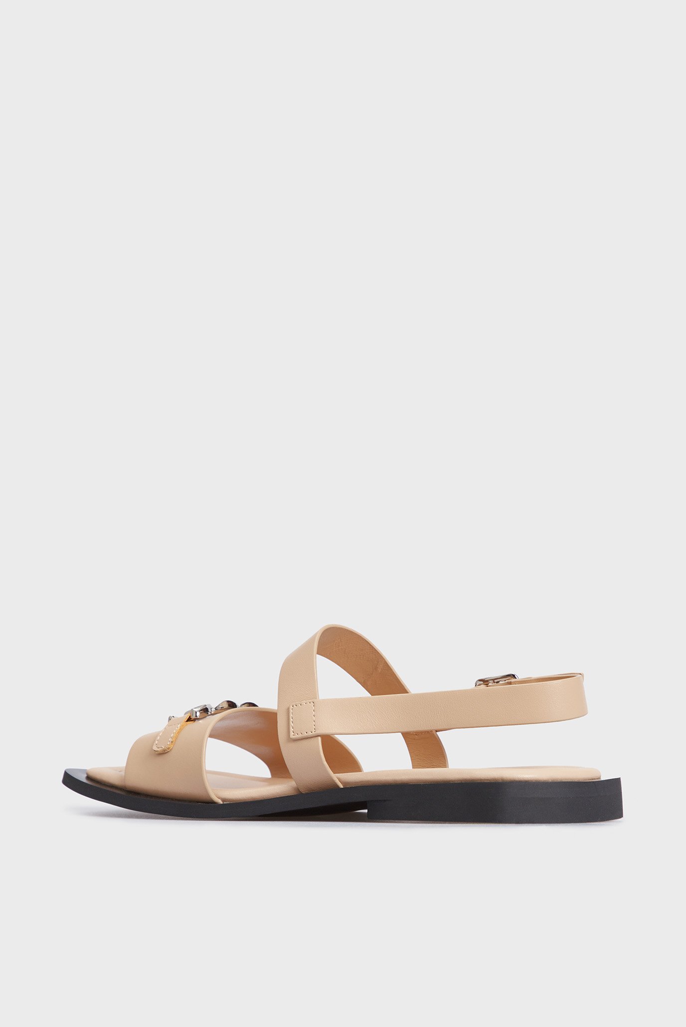 Женские бежевые кожаные сандалии Netty 4