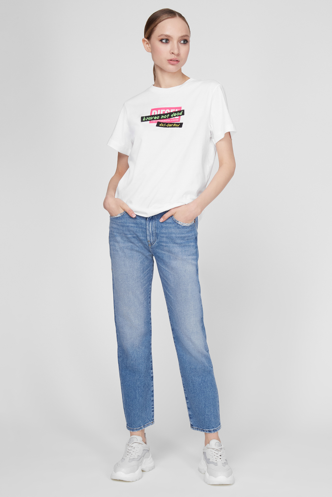 Женские голубые джинсы D-JOY 2