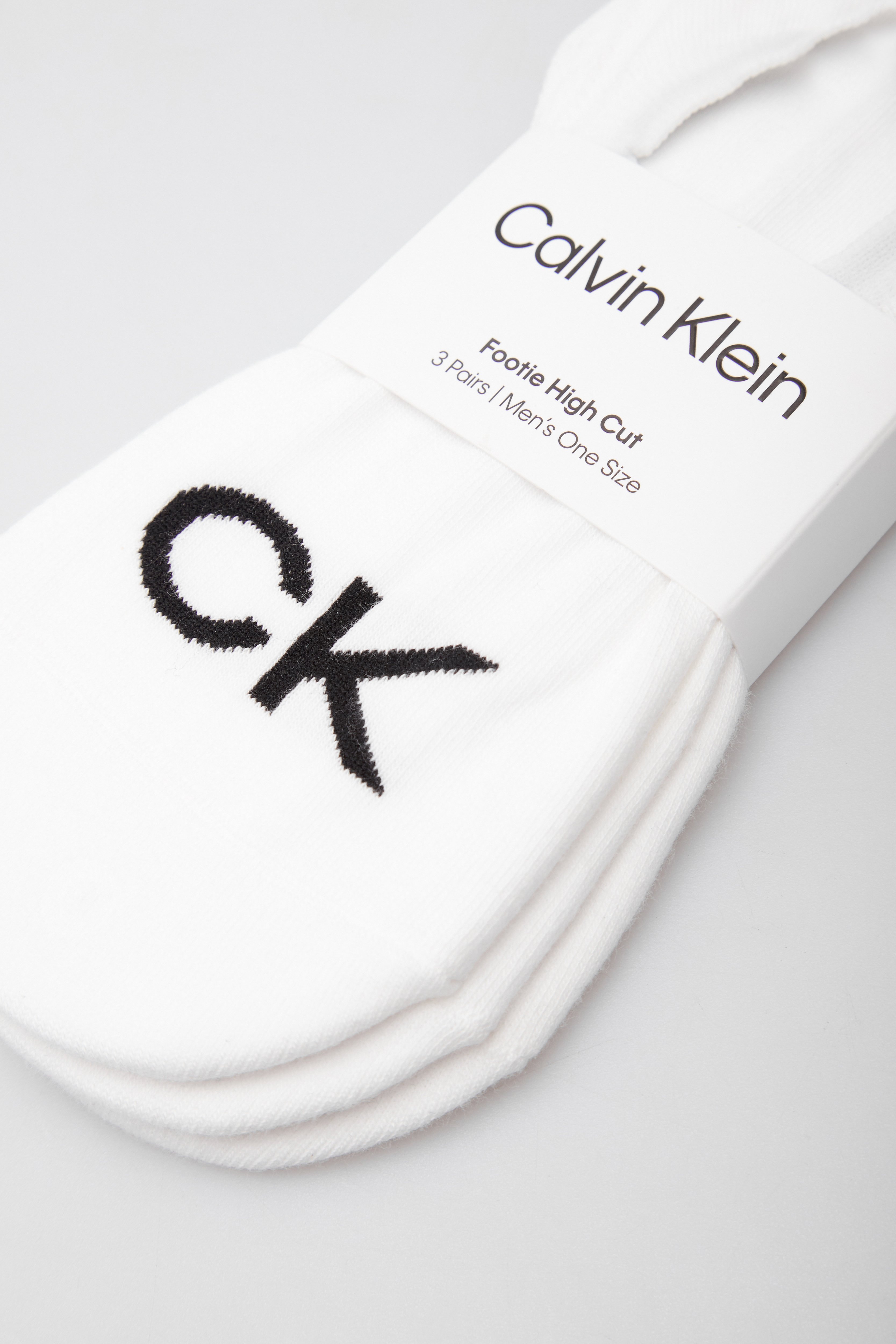 Следы CK MEN FOOTIE HIGH CUT 3P LOGO 2