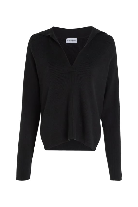 Свитер ESSENTIAL RIB POLO NECK SWEATER