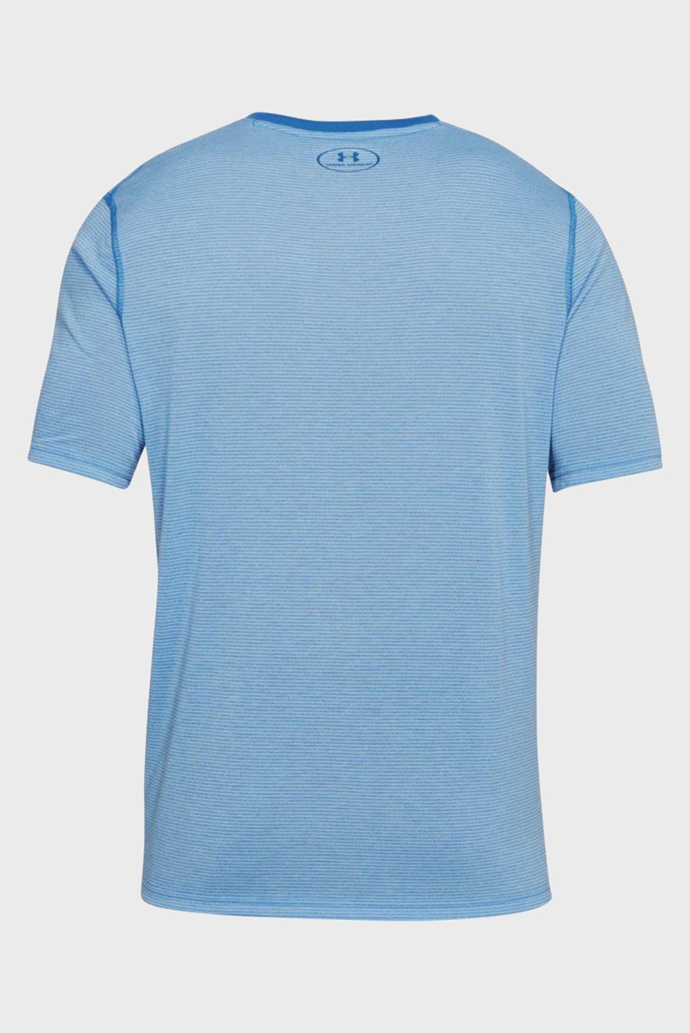 Голубая мужская футболка UA THREADBORNE STRIPE SS 5