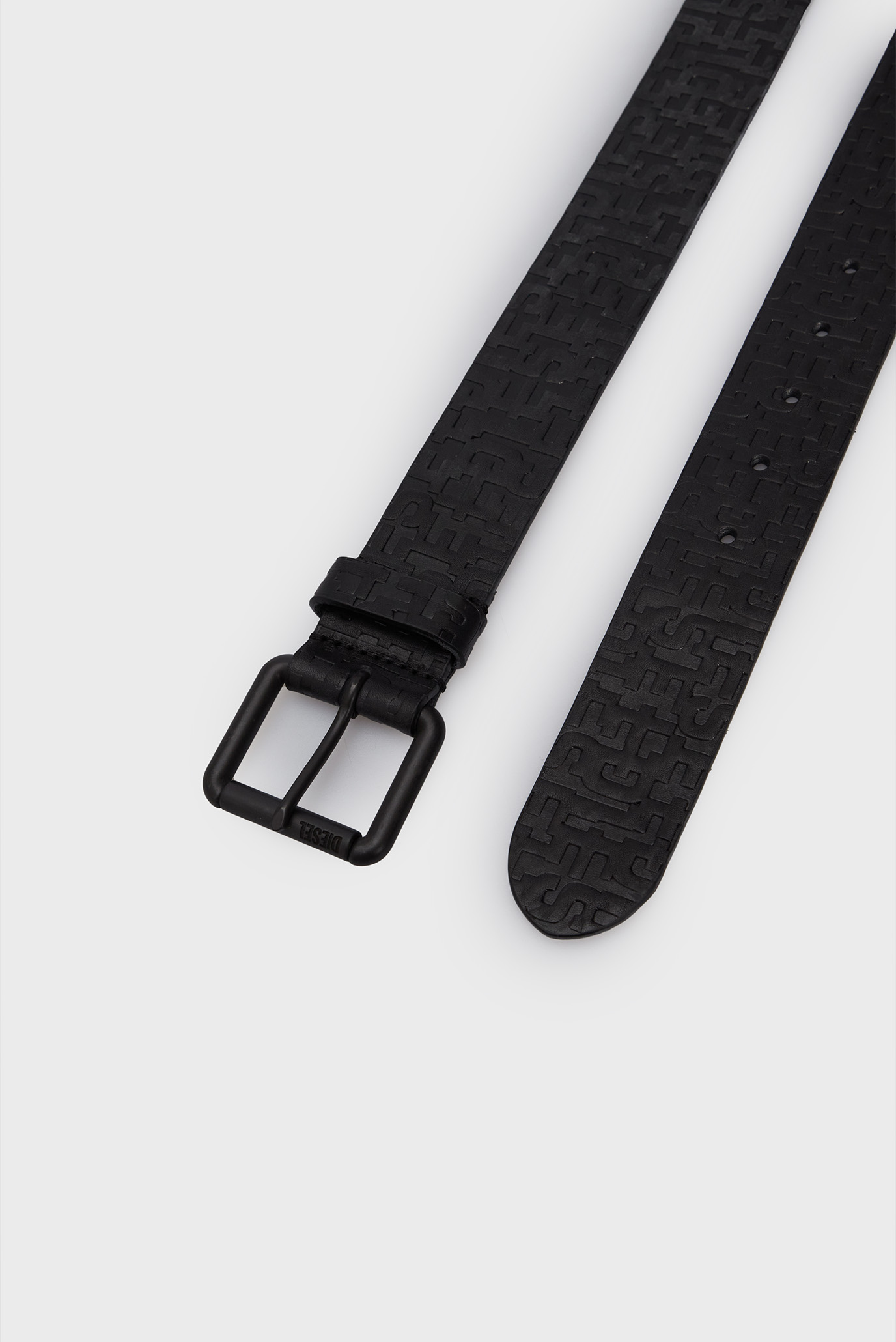 Мужской черный кожаный ремень PC MONOGRAM B-MONOGRAM LE BELT 2