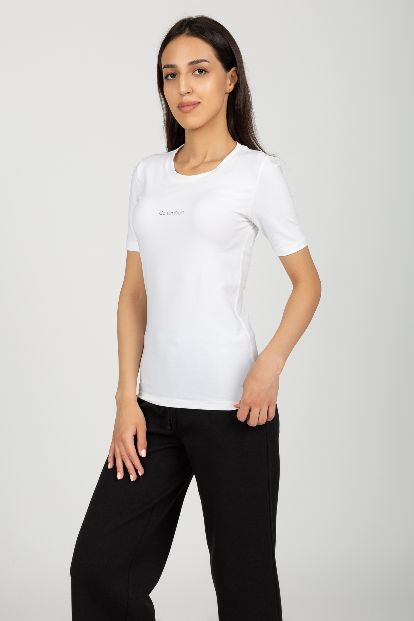 Футболка METALLIC MICRO LOGO SLIM FIT TEE Calvin Klein Футболка METALLIC MICRO LOGO SLIM FIT TEE 2