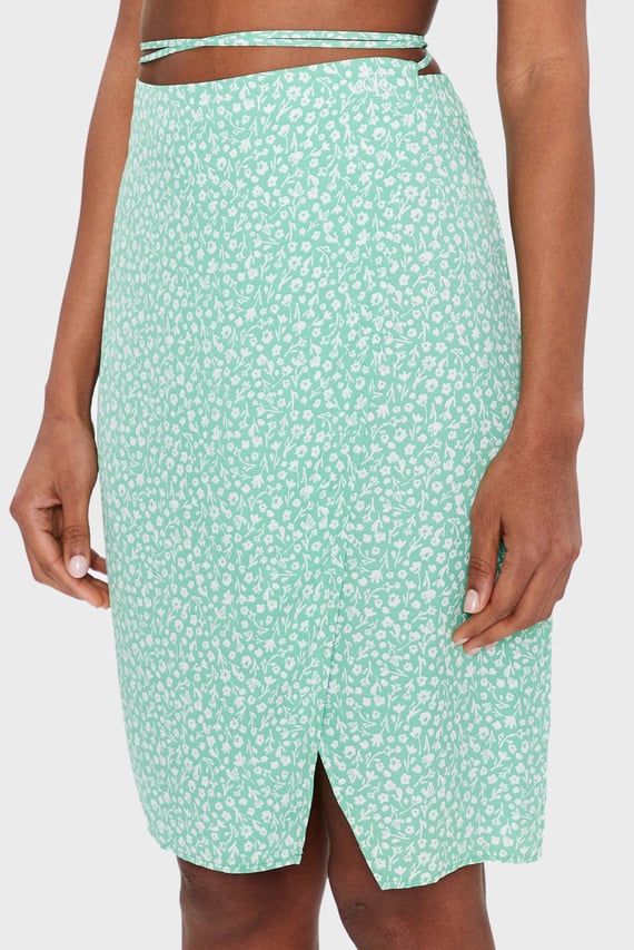 Юбка TIE DETAIL MIDI SKIRT