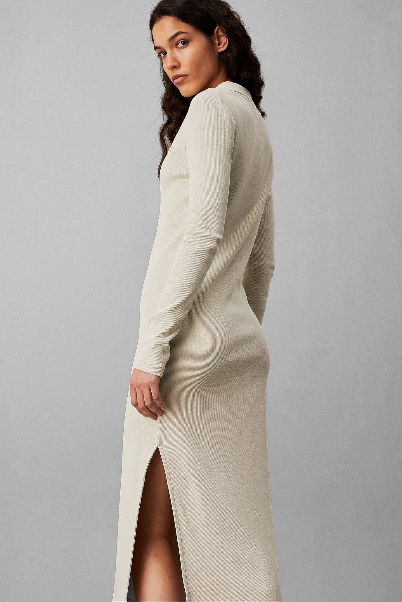 Платье WOVEN LABEL RIB POLO LS DRESS 3