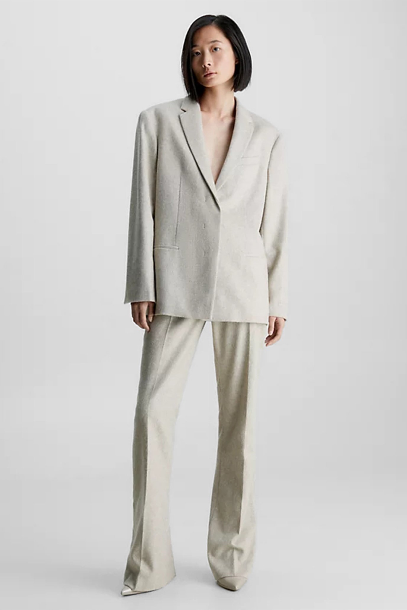 Брюки FLANNEL WOOL SLIM STRAIGHT PANTS 4