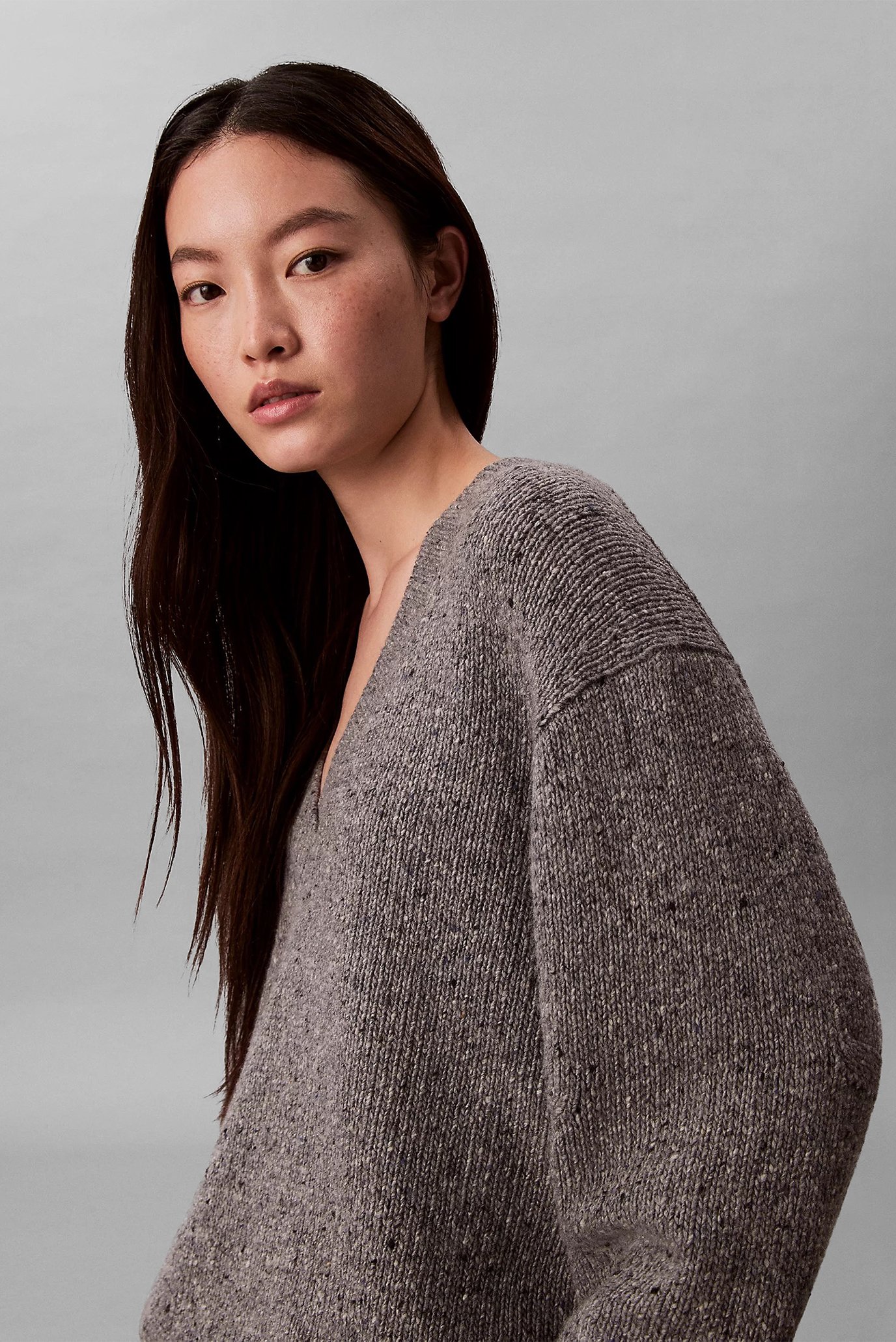 Свитер Chunky Neps V Neck Sweater 5