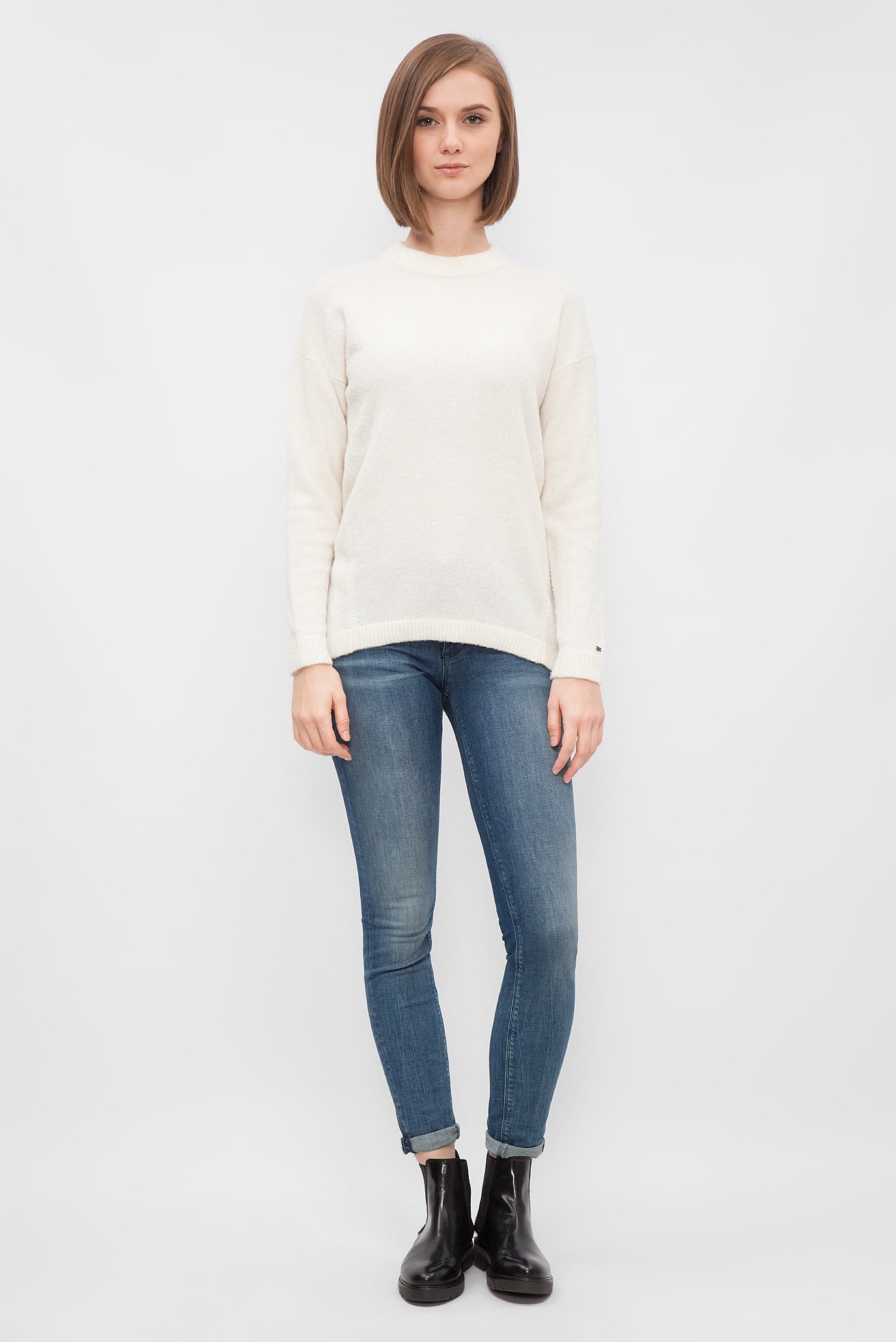 Женский белый джемпер 5