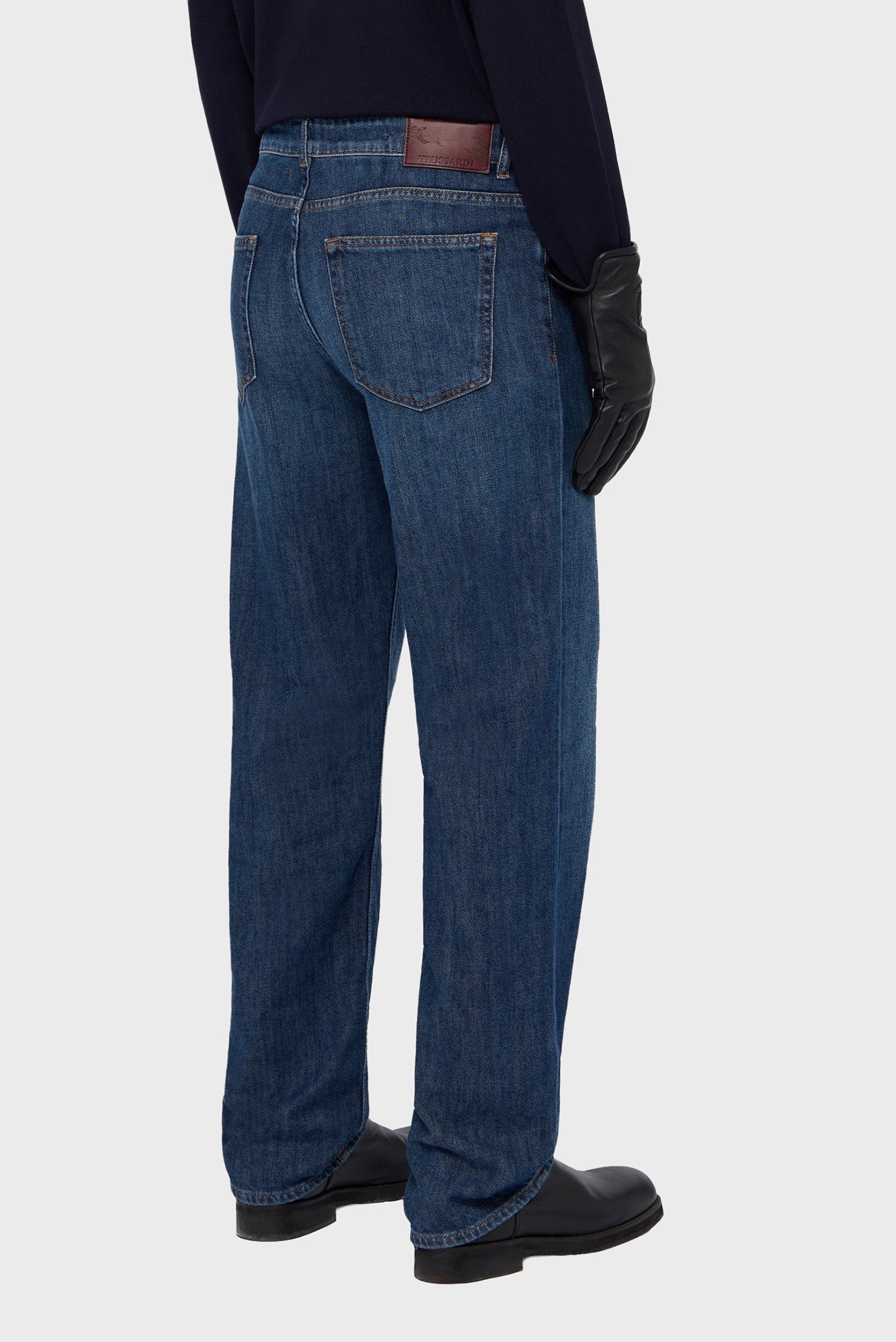 Джинсы MJ390D14 5 POCKET 390 STRAIGHT - BLUE DENIM SW + CHEMICAL 2