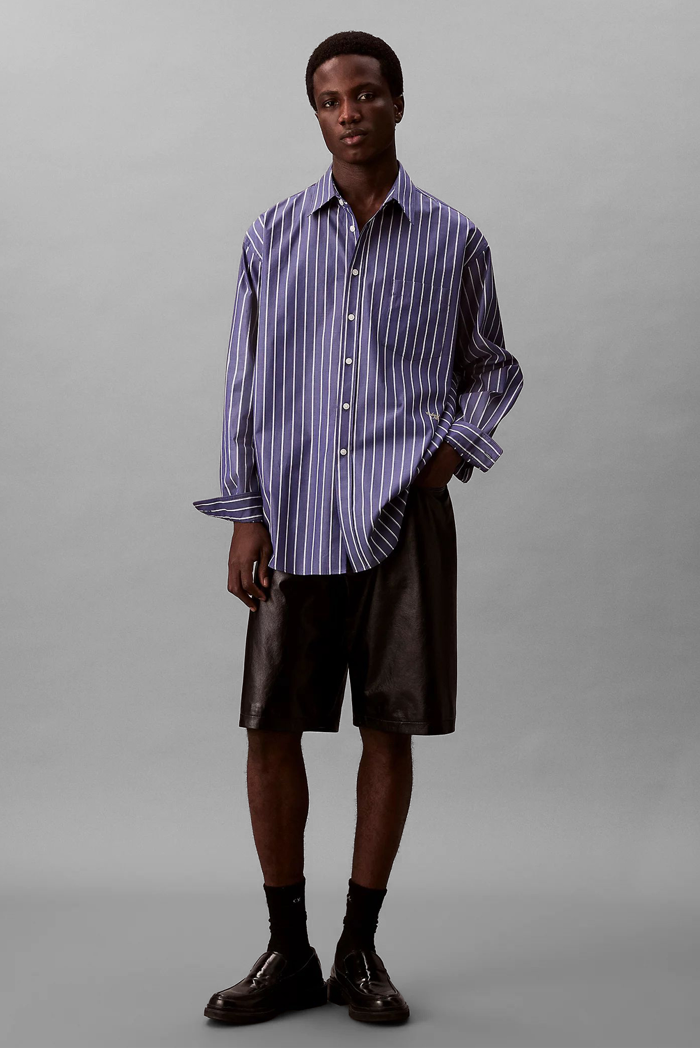 Рубашка LS OVERSIZED STRIPE COTTON SHIRT 2