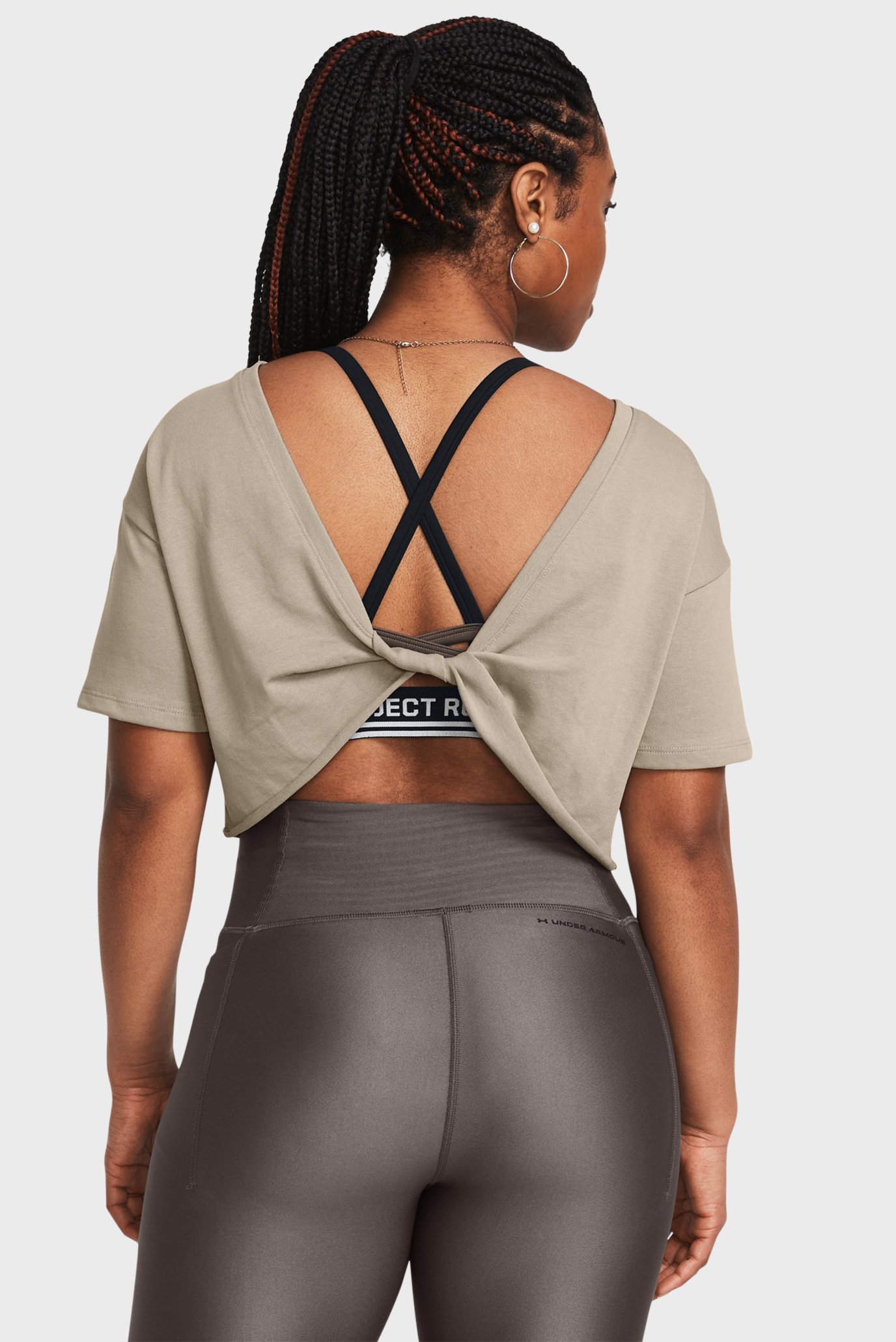 Женская бежевая футболка Pjt Rck Balance Graphic T 2