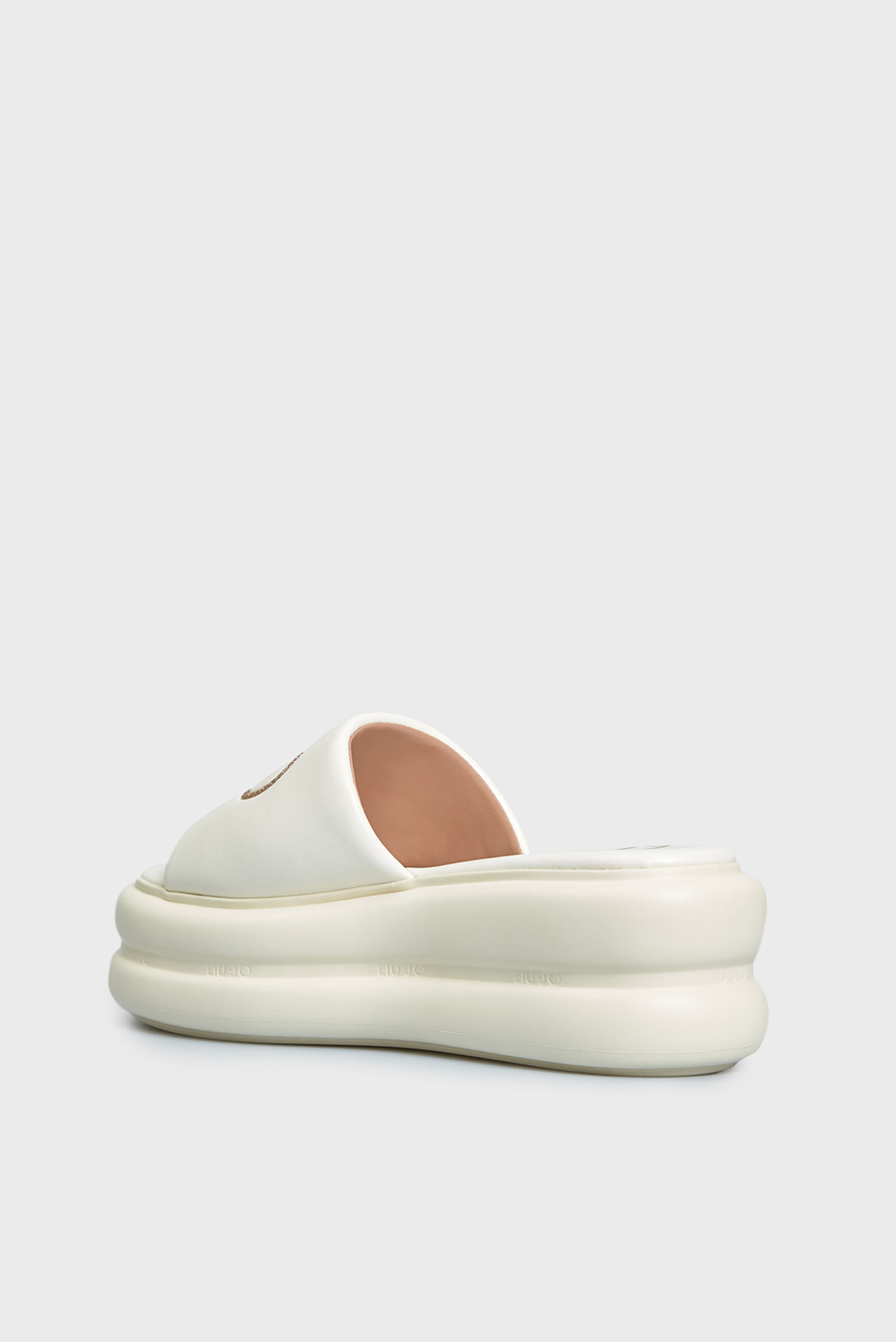 Слайдеры  ARIA 04 - SLIPPER FLAT FORM SPREADING WHITELIU JO Слайдеры  ARIA 04 - SLIPPER FLAT FORM SPREADING WHITE 5