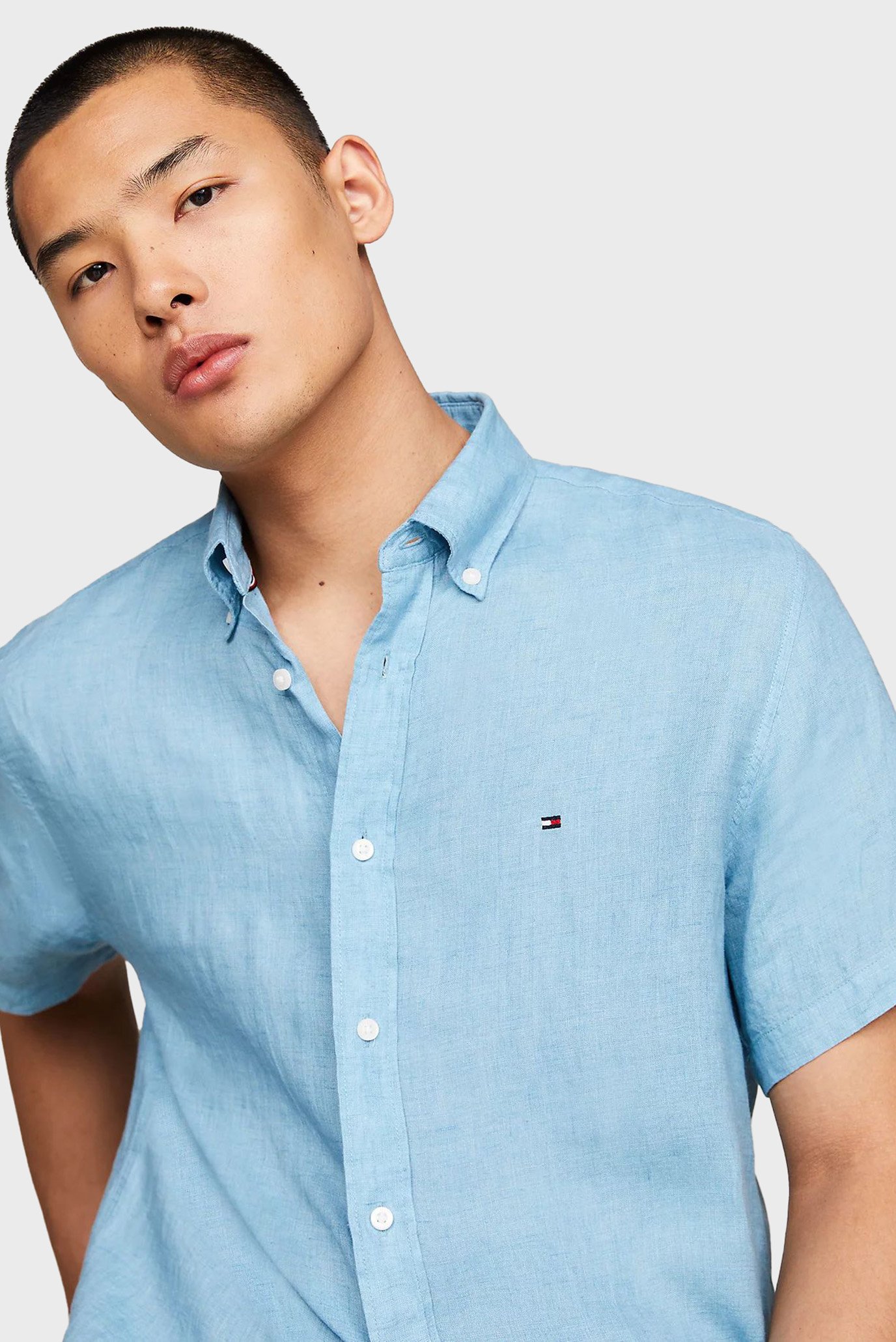 Рубашка с коротким рукавом PIGMENT DYED LINEN RF SHIRT S S 4