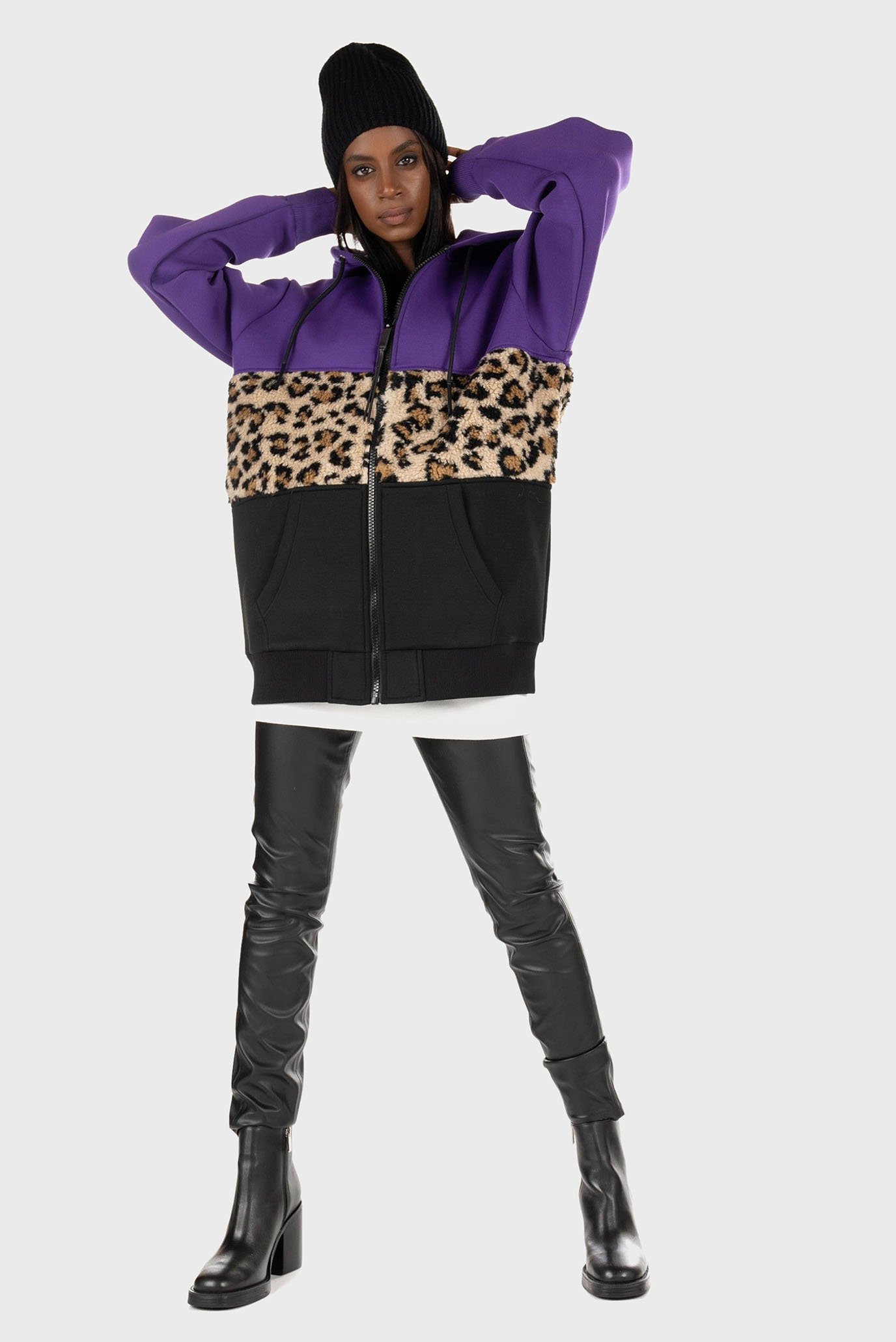 Реглан/F-GIRK-HOOD-ZIP-TARS-FL SWEAT-SHIRT 2