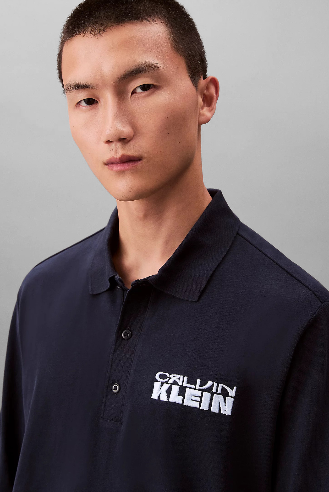 Поло с длинным рукавом LS SUEDED HEAVY JERSEY POLO 3