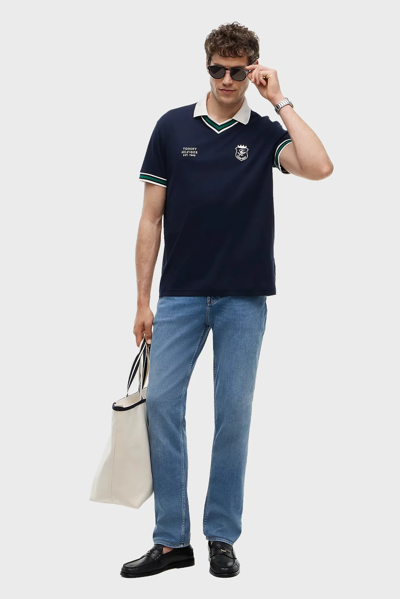 Поло V NECK PIQUE RELAXED FIT POLO 2