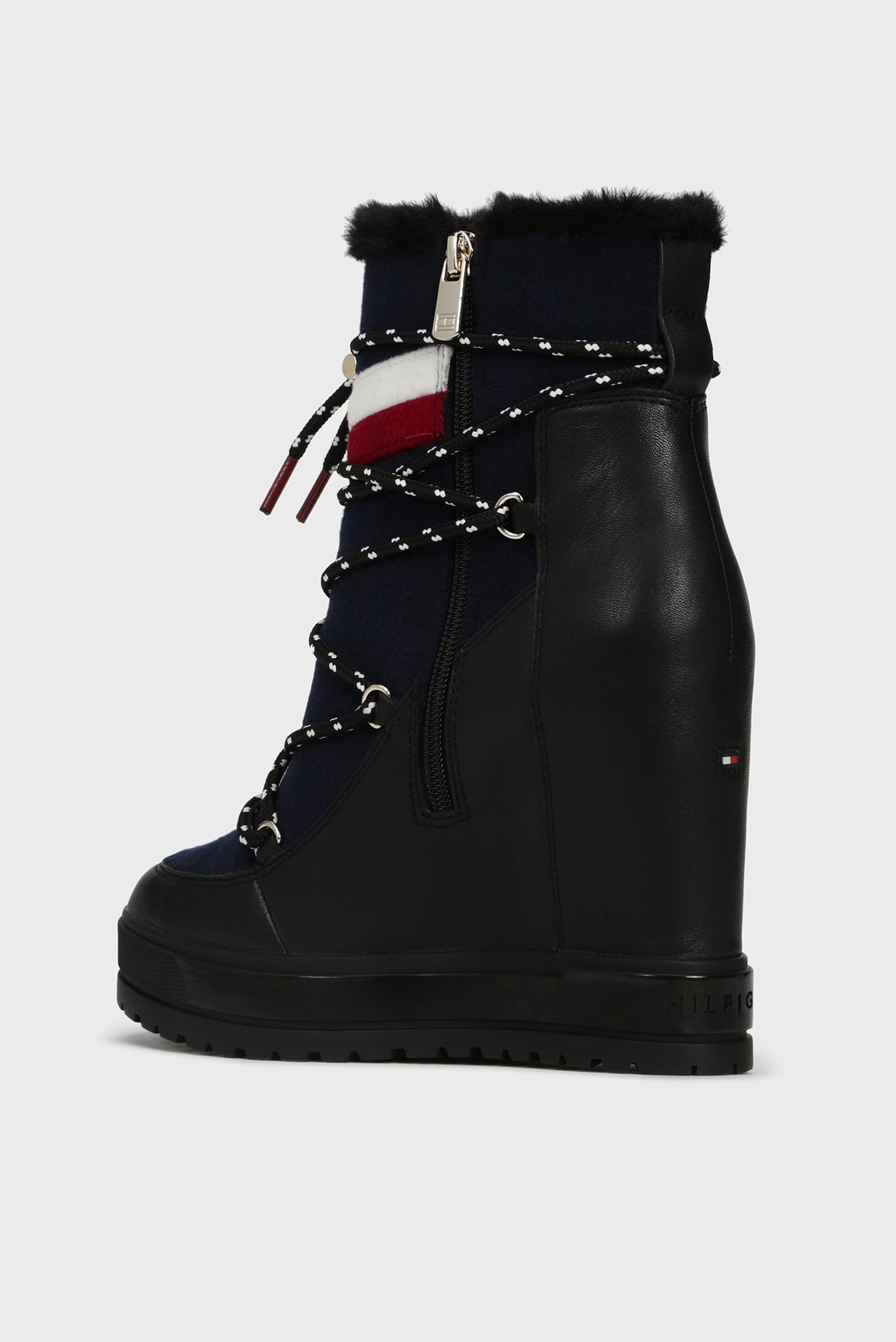 Женские черные кожаные ботильоны 8