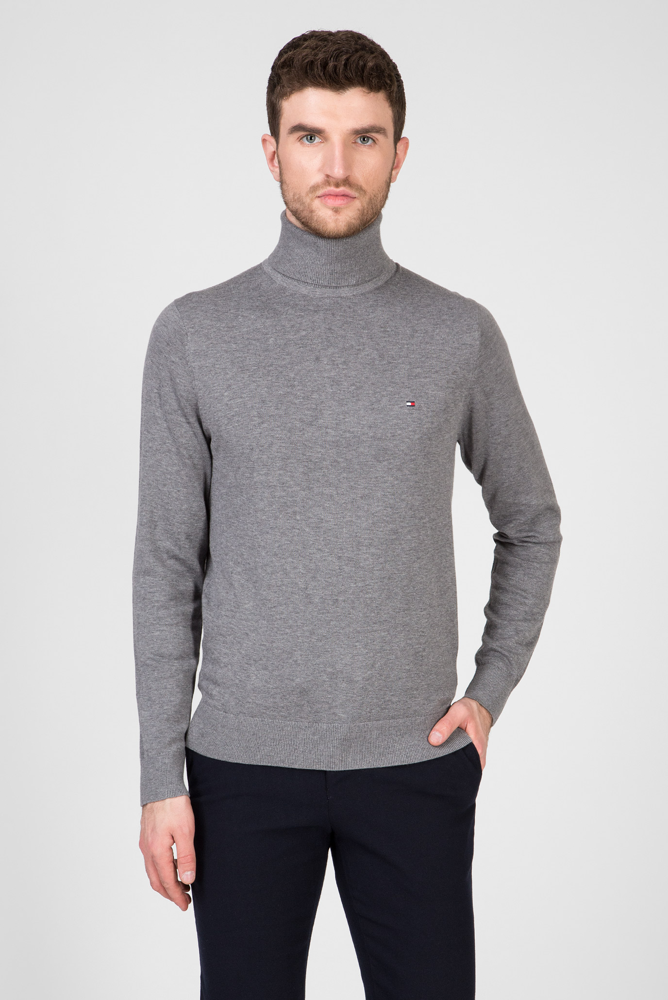 Гольф/ORGANIC COTTON SILK ROLL NECK 1