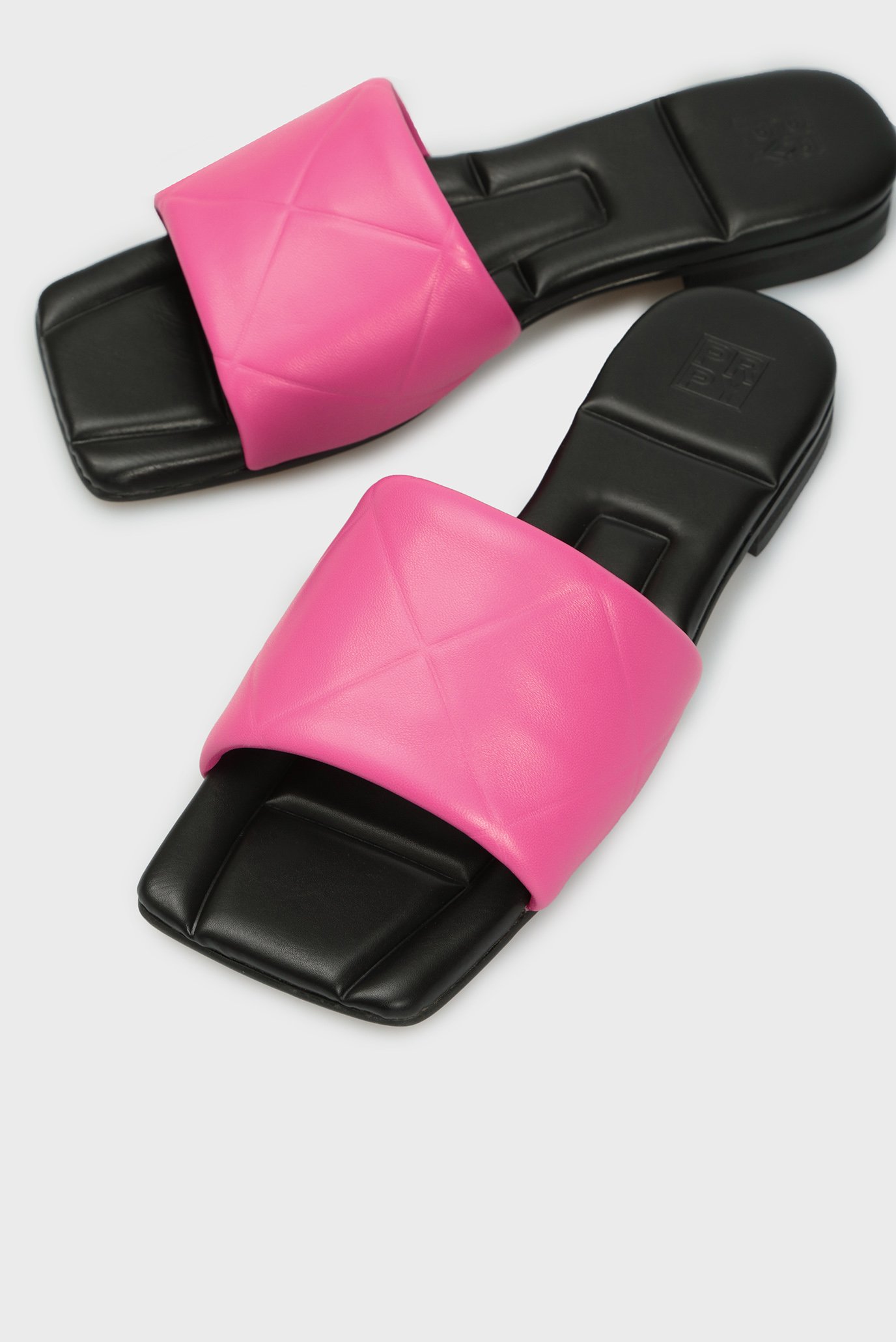 Женские розовые кожаные слайдеры UmbriaPRPY Женские розовые кожаные слайдеры Umbria 2