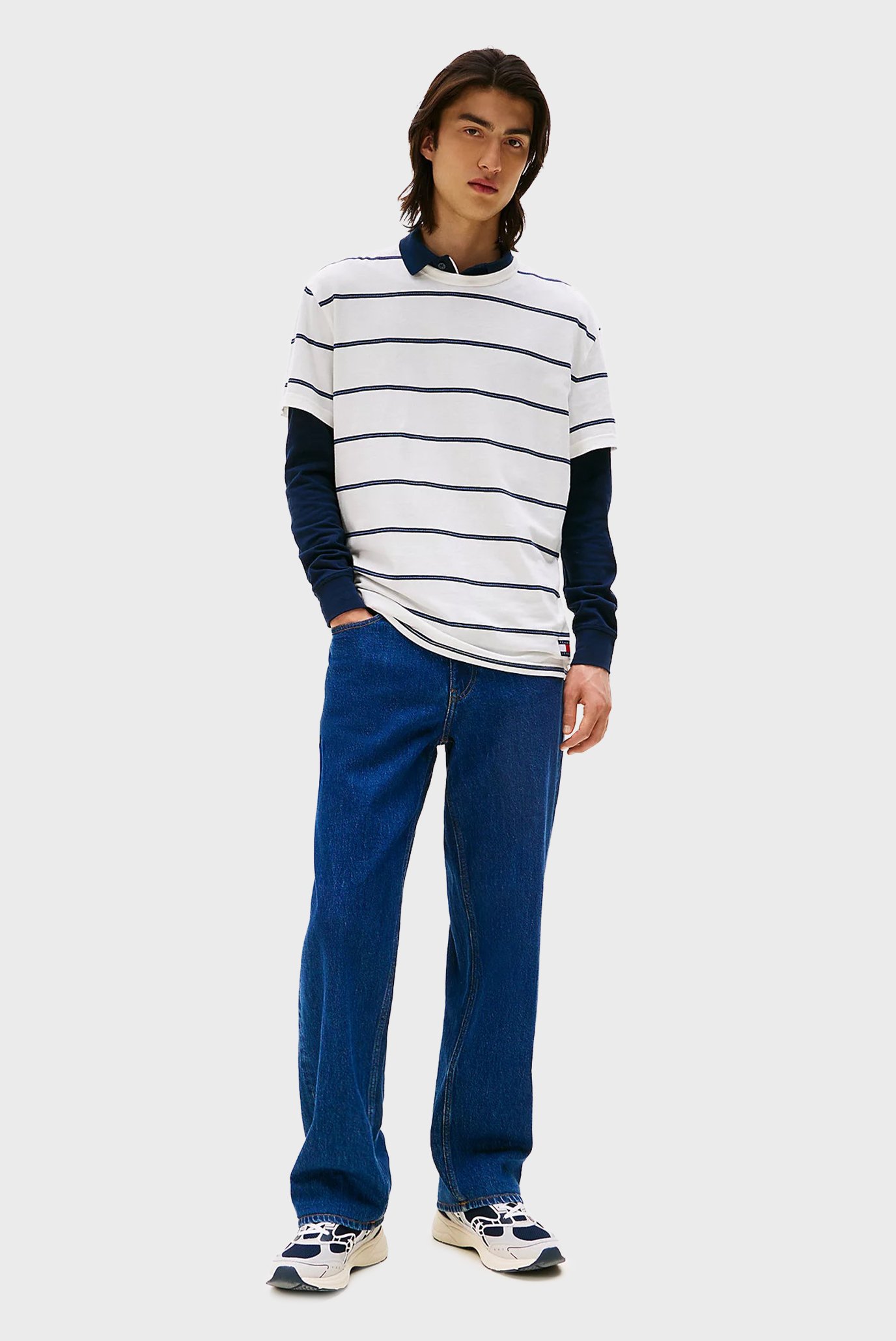 Футболка TJM REG TEXTURED STRIPE BADGE T 2