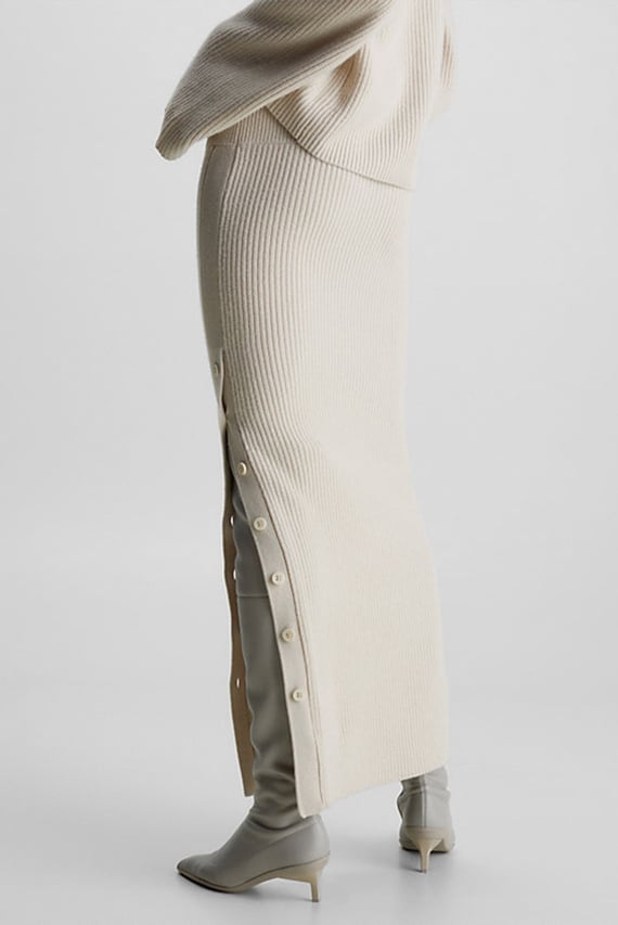 Юбка RECYCLED WOOL MAXI SKIRT