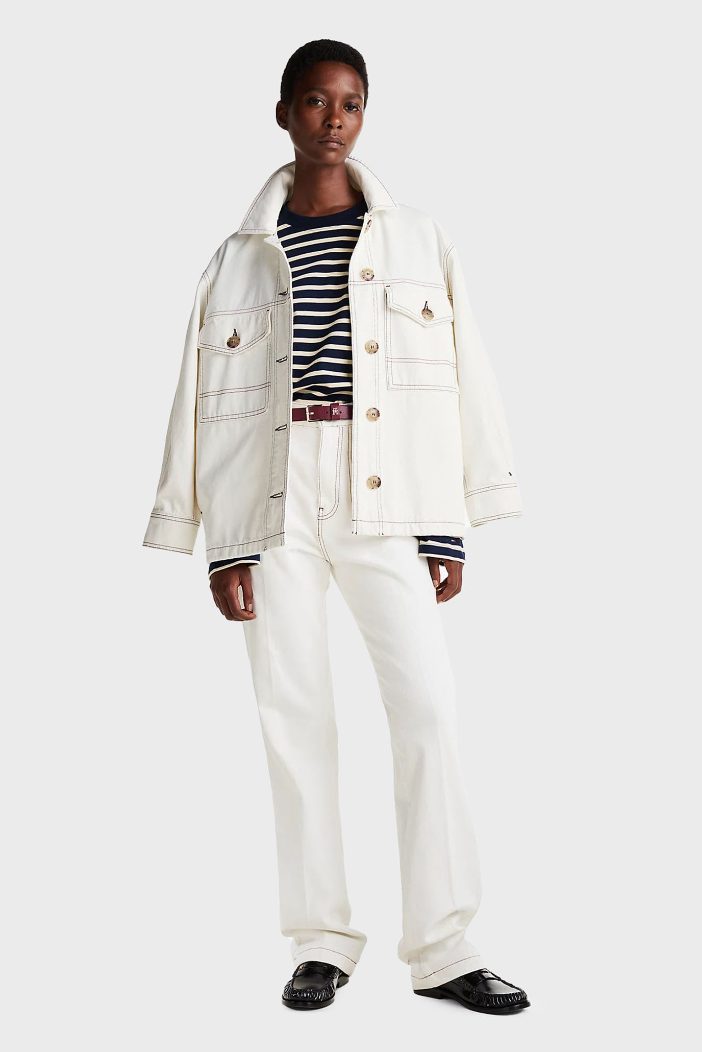 Женская белая джинсовая куртка DNM OVERSIZEDTommy Hilfiger Женская белая джинсовая куртка DNM OVERSIZED 2