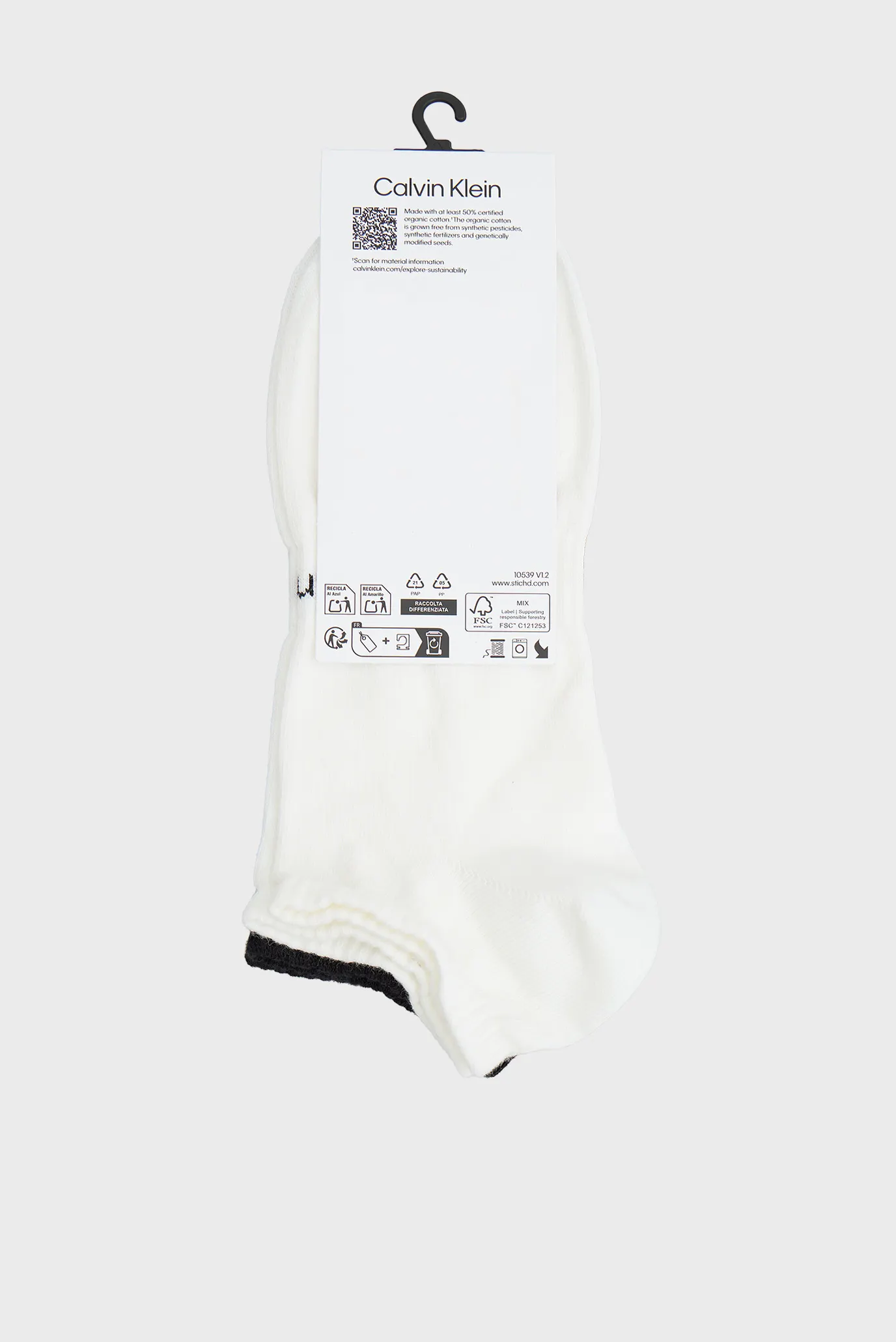 Носки CK MEN SNEAKER 2P LOGO STRIPE 3