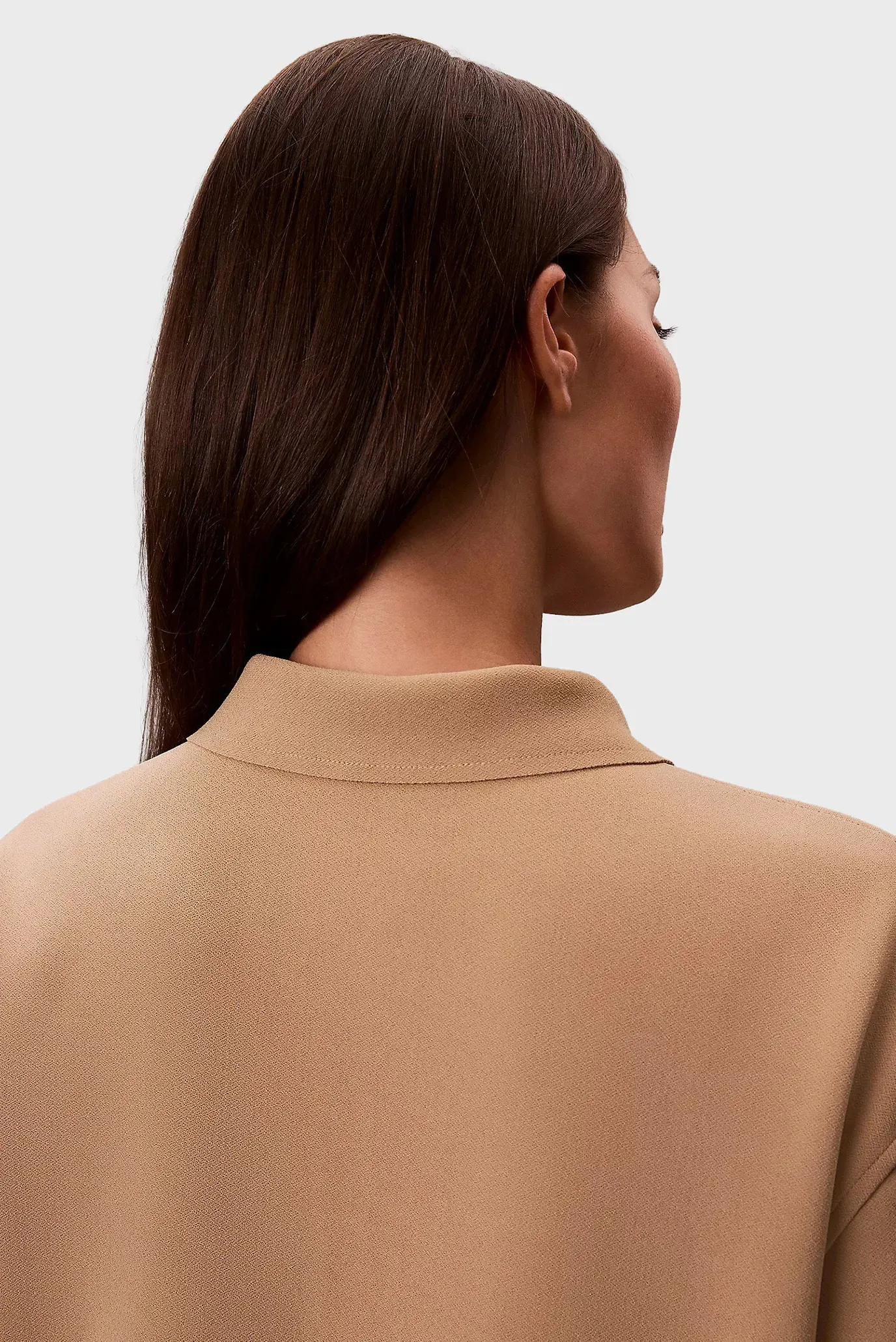 Поло SS TAILORED KNIT COLLAR ZIP TOP 5