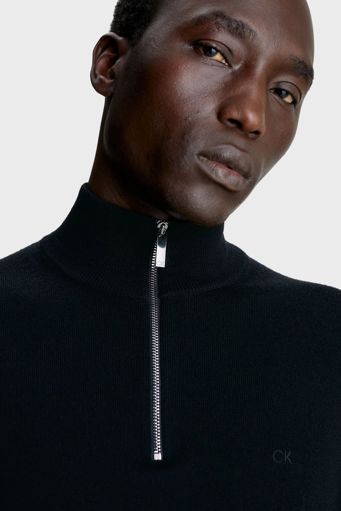 Мужская черная шерстяная кофта 9