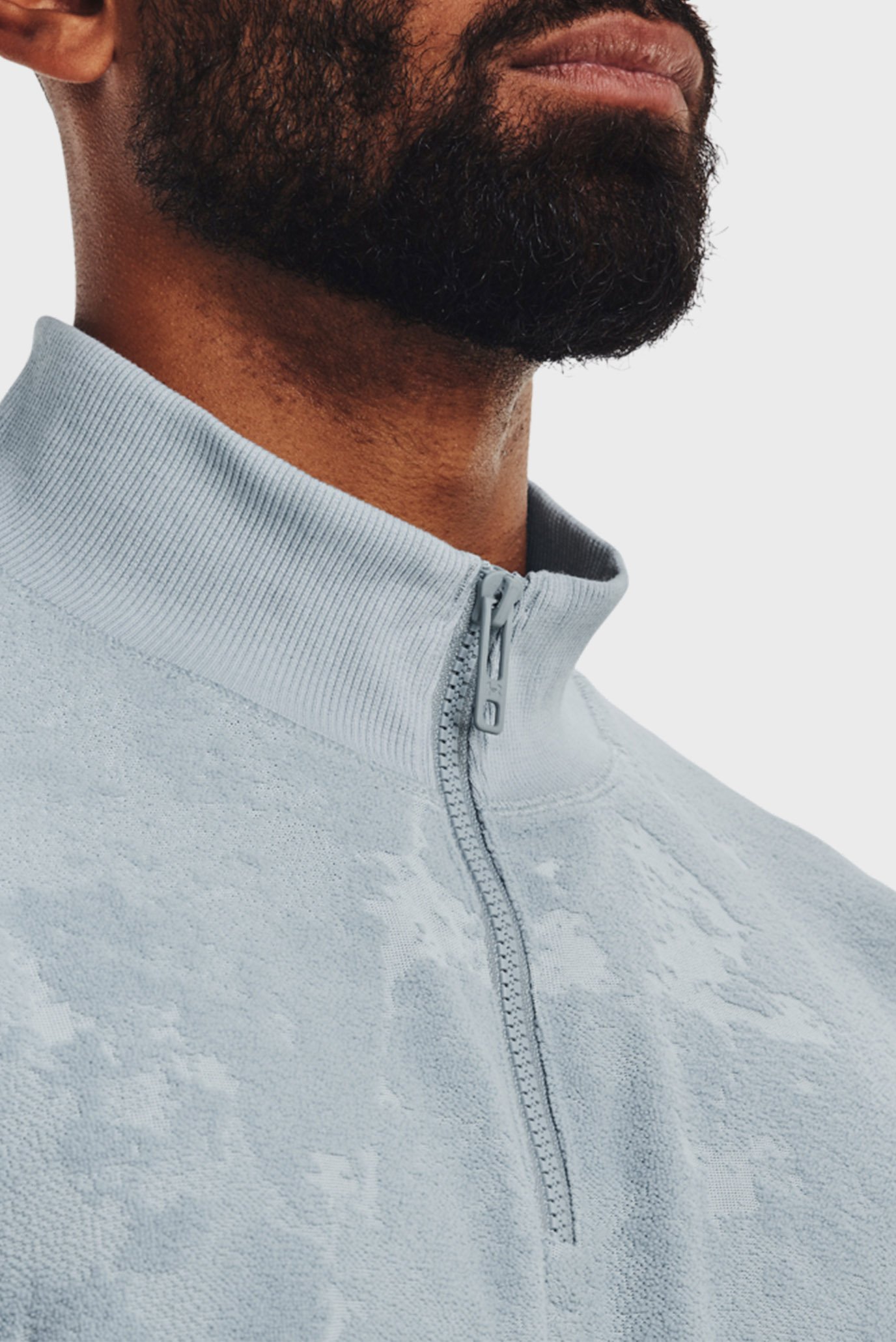 Мужская серая спортивная кофта UA Journey Terry 1 4 Zip 8