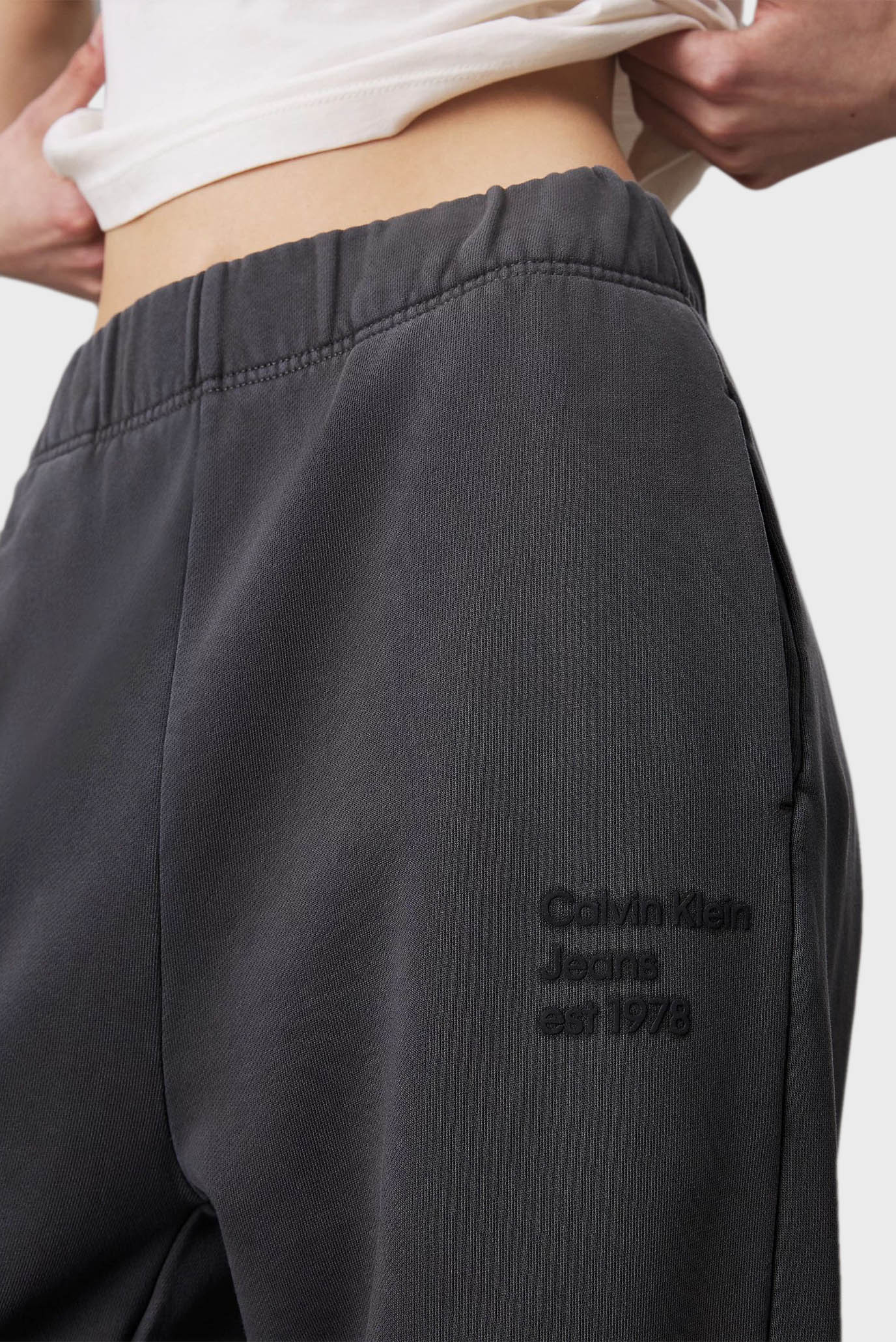 Женские темно-серые спортивные брюки WASHED PUFF PRINT 2