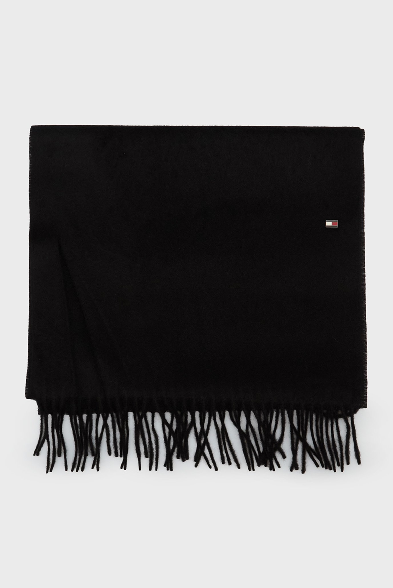 Мужской черный кашемировый шарф TH DC CASHMERE SCARF 3