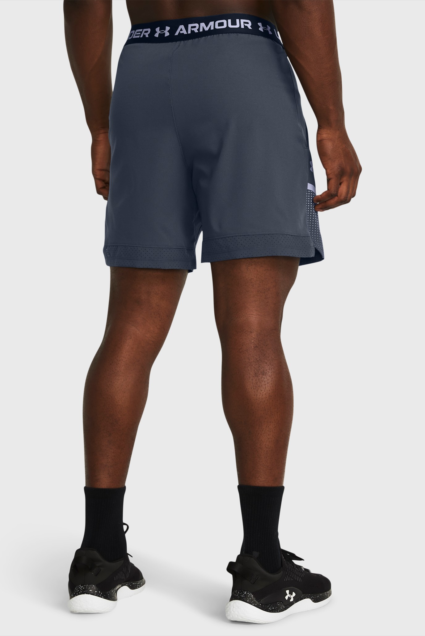 Мужские серые шорты UA Vanish Woven 6in Grph Sts 2