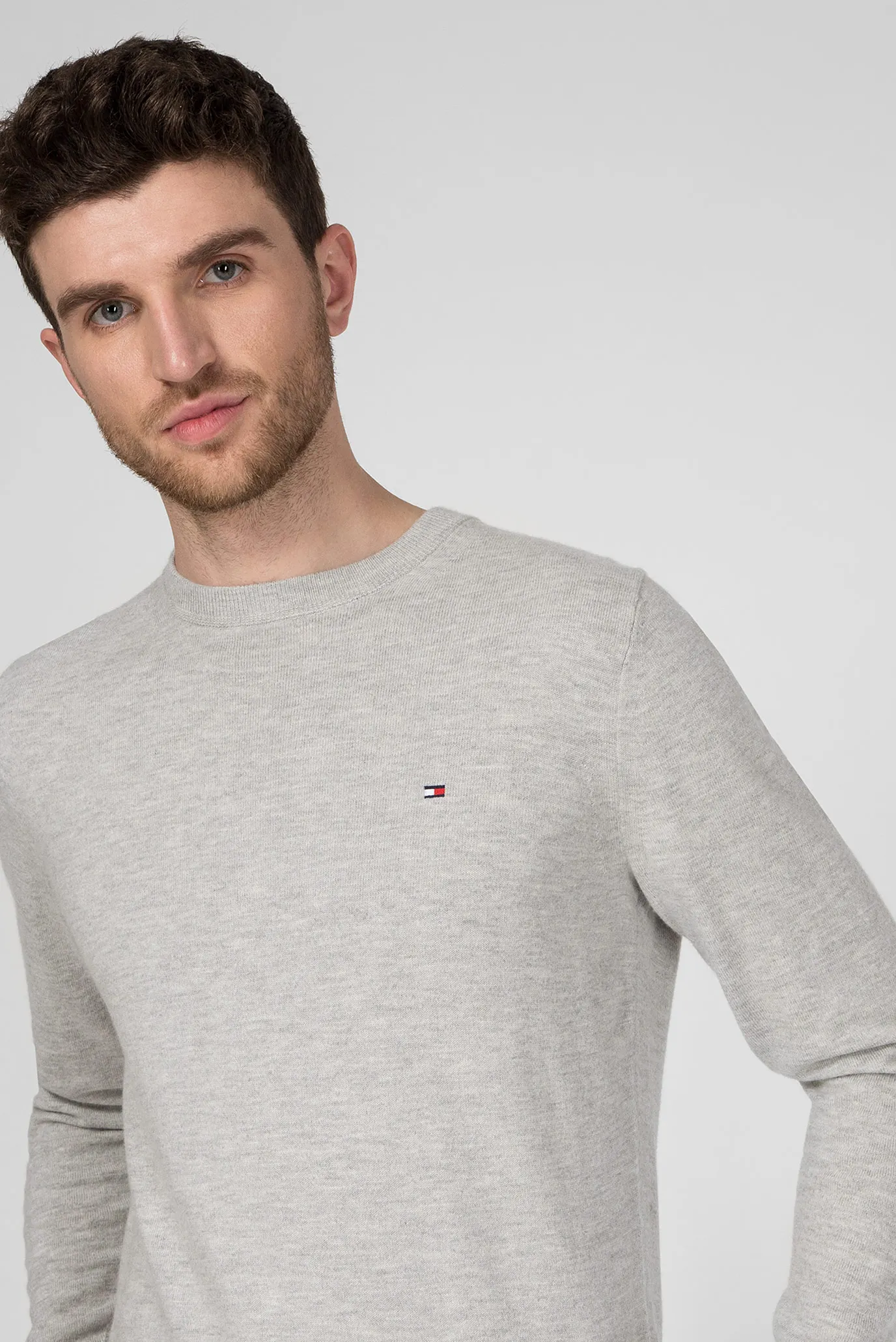 Мужской серый джемпер LUXURY TOUCH 7