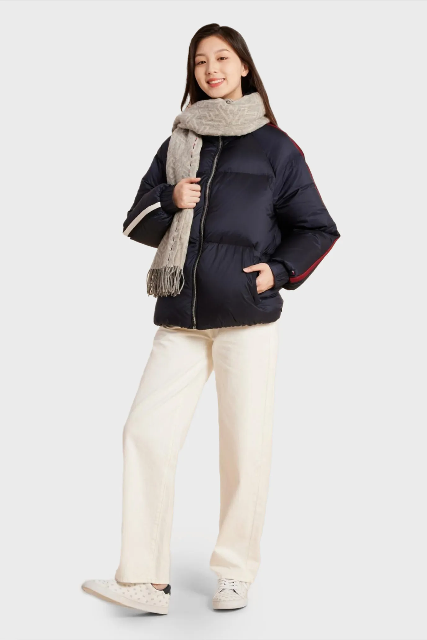 Женский темно-синий пуховик MODERN GS PUFFER  DOWN JACKET 5