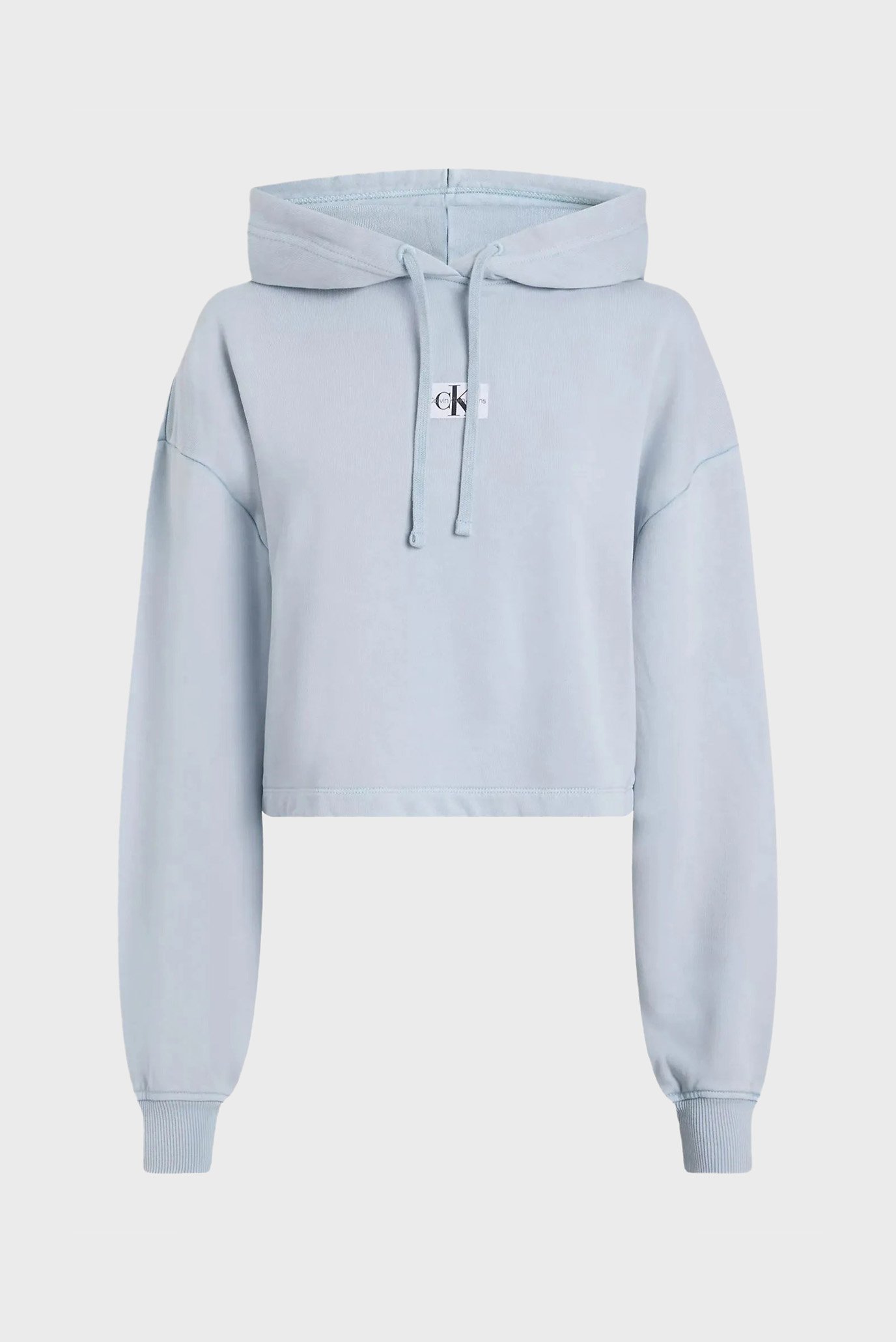 Женское голубое худи WASHED WOVEN LABEL 5