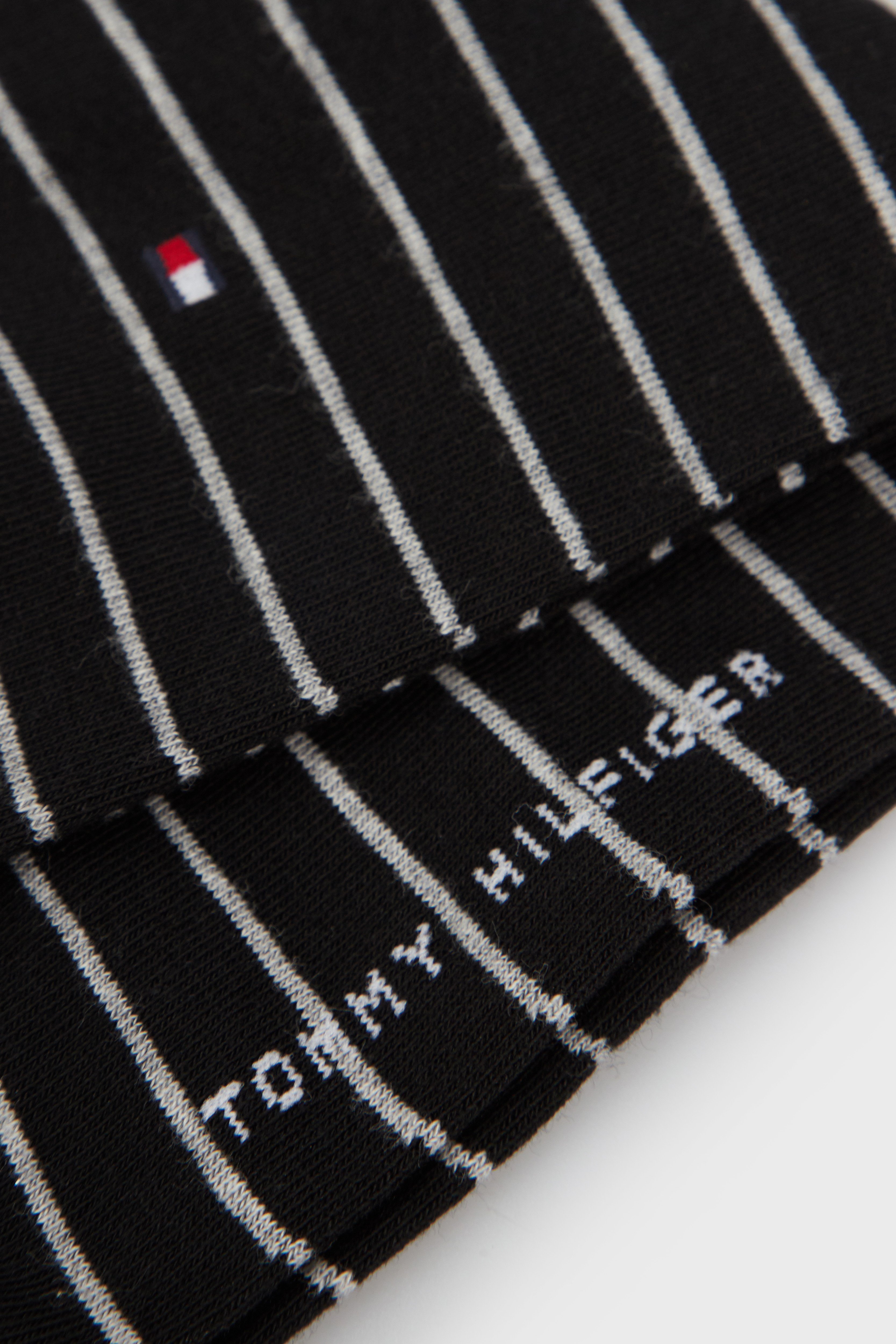 Женские черные носки (2 пары) TH WOMEN SOCK  SMALL STRIPETommy Hilfiger Женские черные носки (2 пары) TH WOMEN SOCK  SMALL STRIPE 2