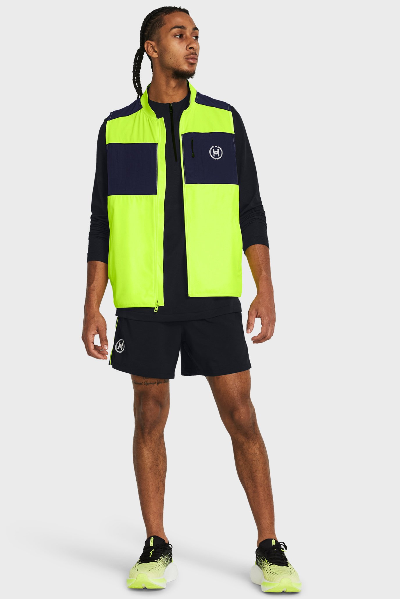 Мужской желтый жилет UA RUN ANYWHERE VEST 2