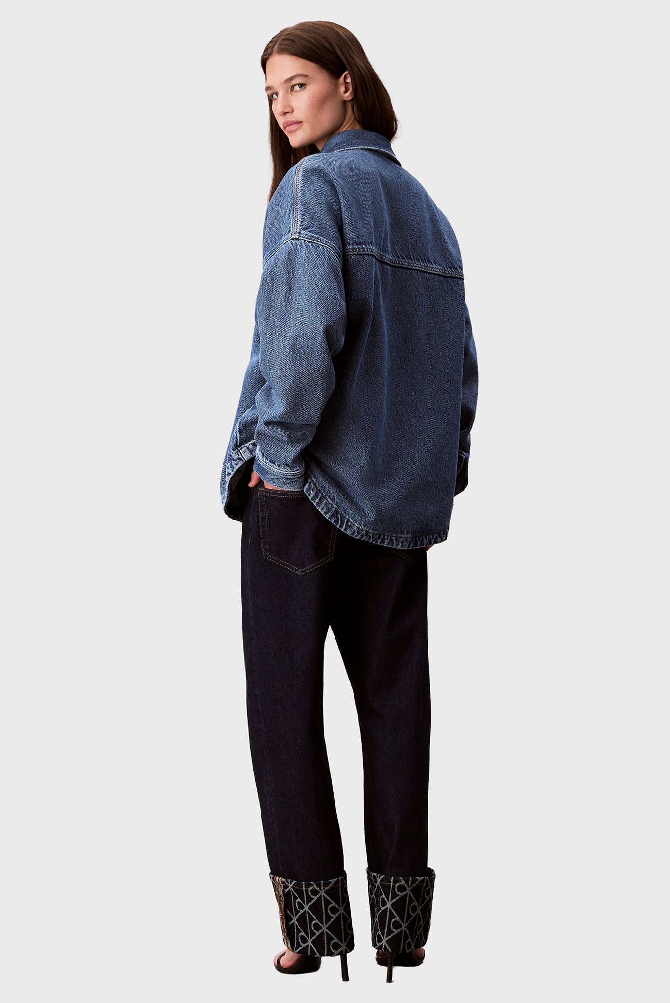 Джинсы RELAXED CROP CUFF CK INDIGO JACQ 3