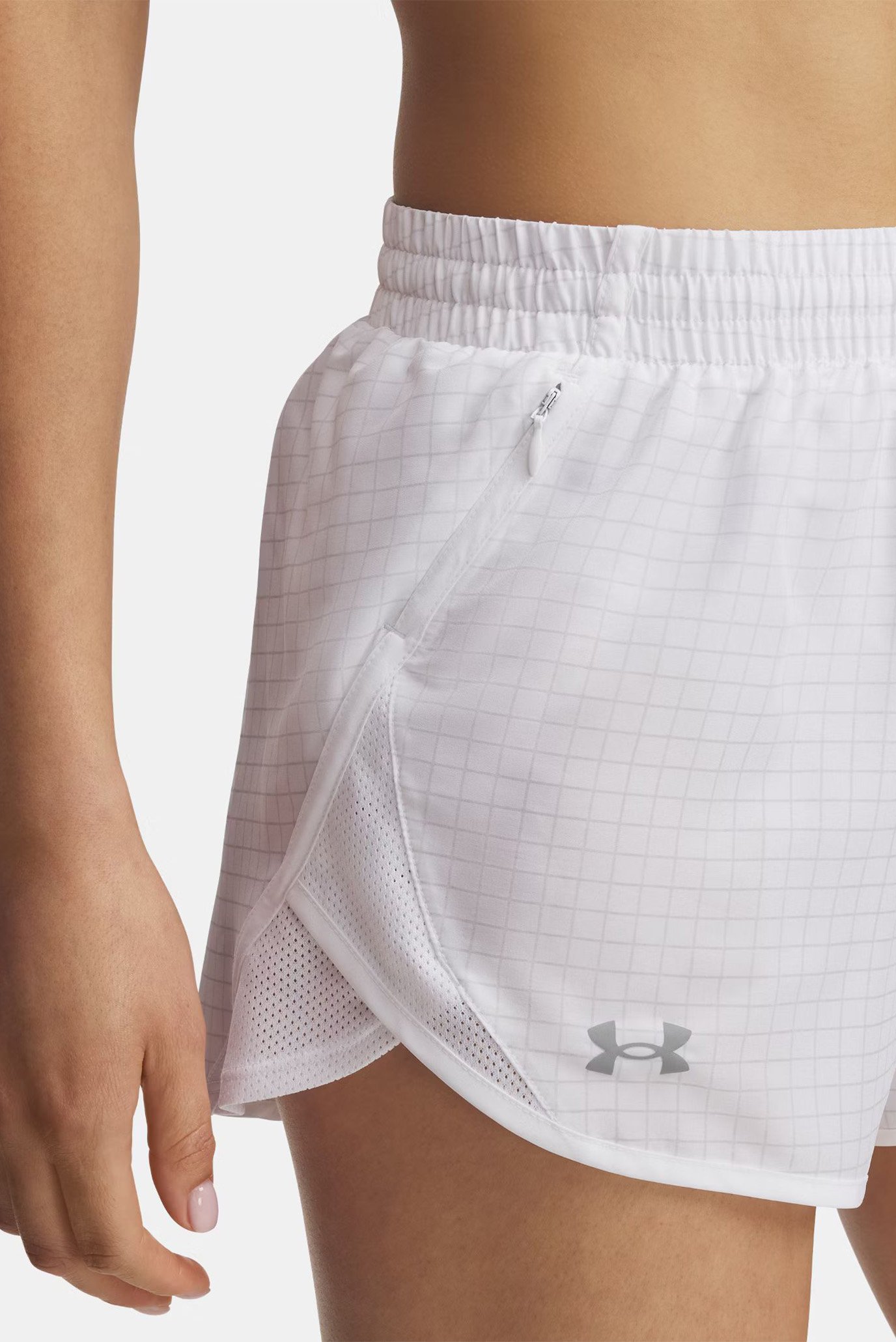 Шорты UA Fly By 3'' Novelty Shorts-WHT 4