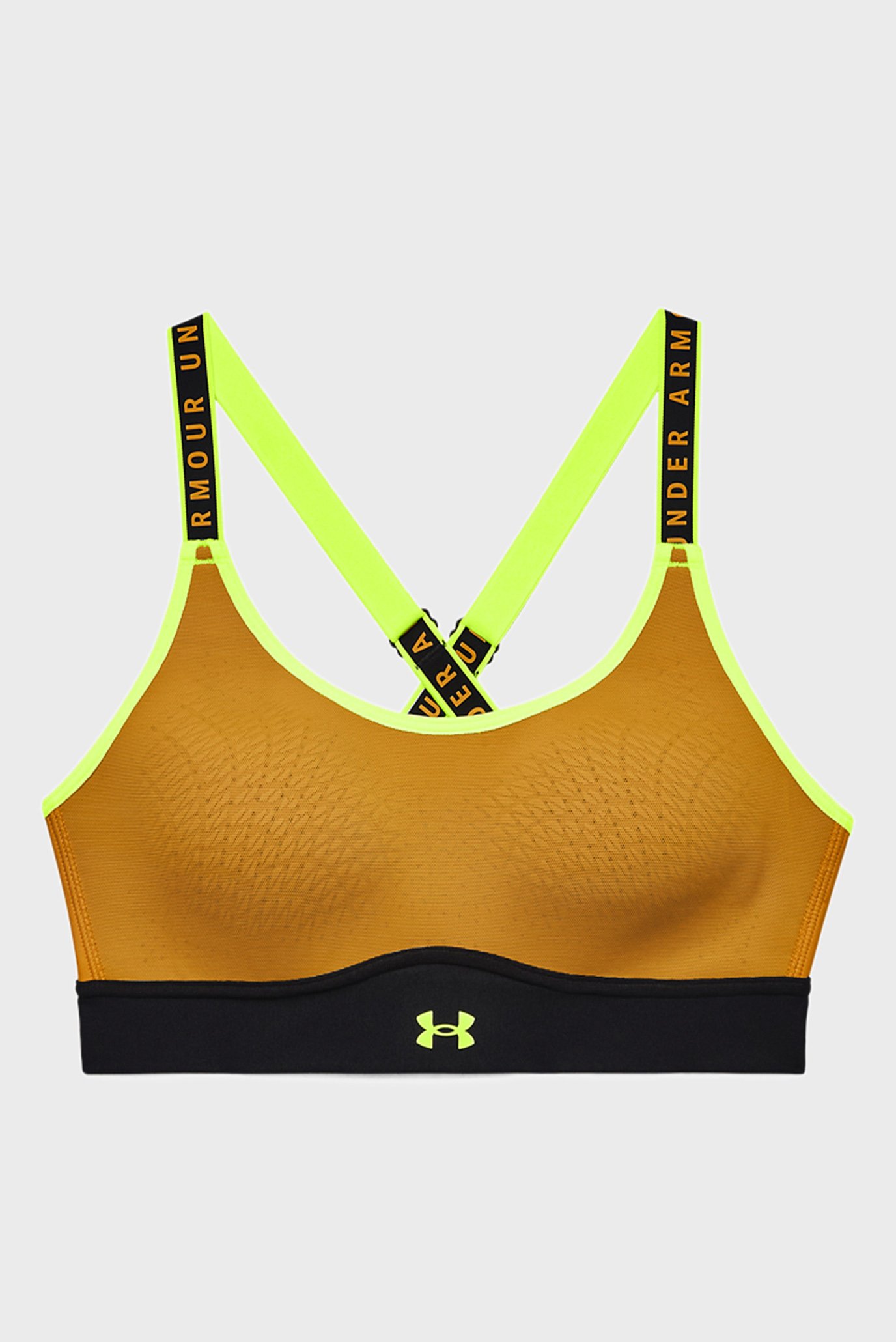 Женский оранжевый топ UA Infinity Mid Bra Blocked Under Armour Женский оранжевый топ UA Infinity Mid Bra Blocked 5