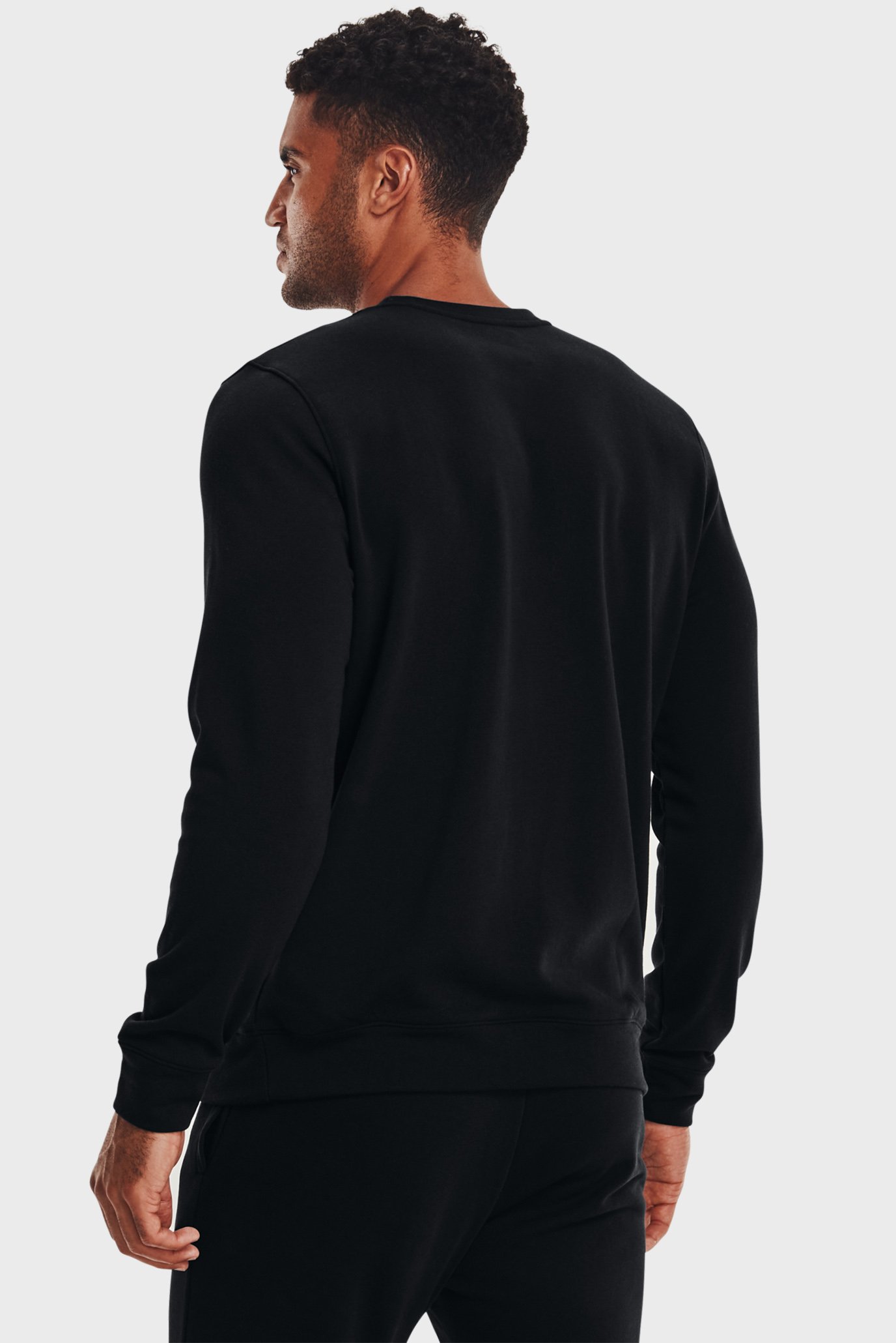 Мужской черный свитшот UA Rival Terry LC Crew 3