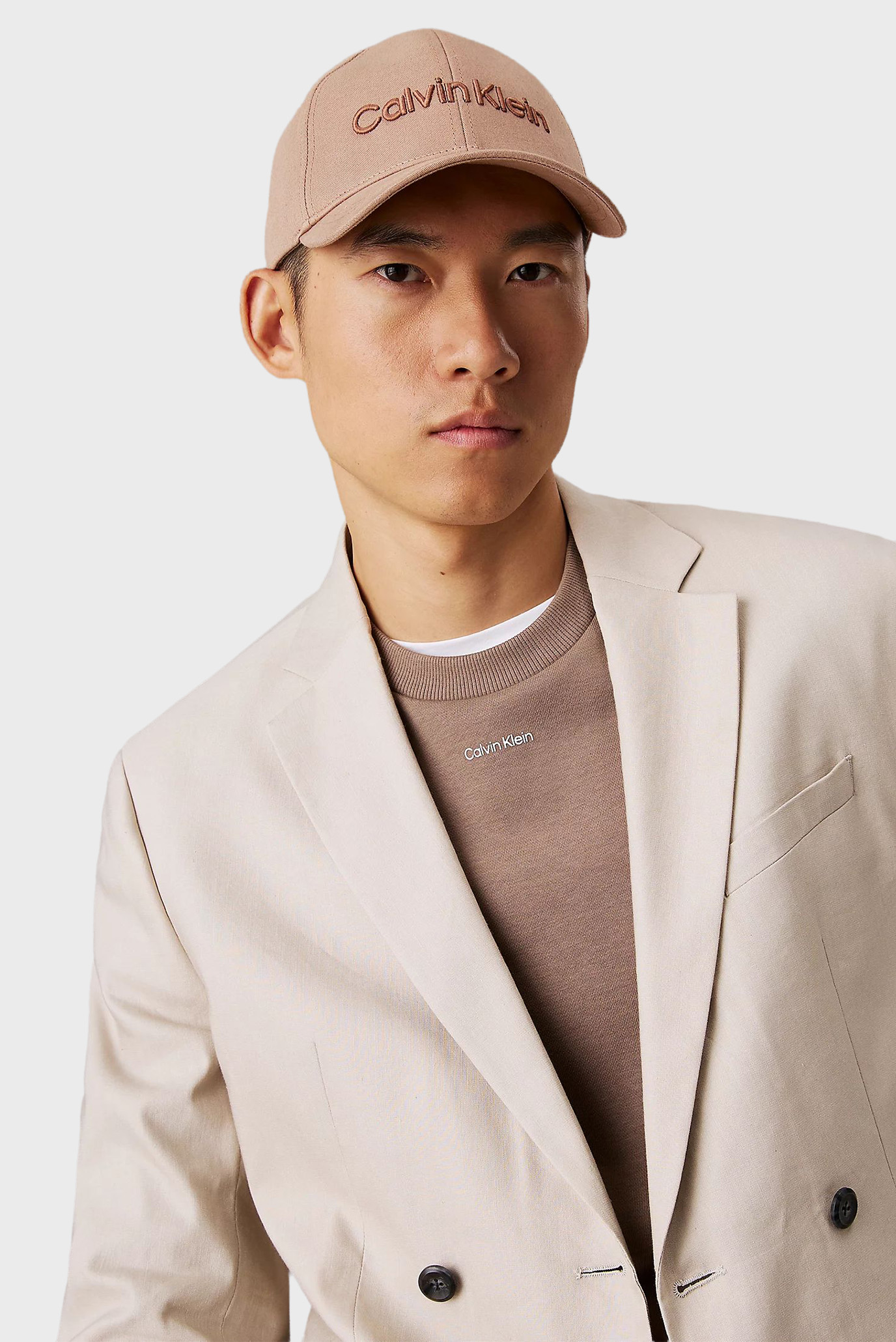 Мужская бежевая кепка EMBROIDERY 2