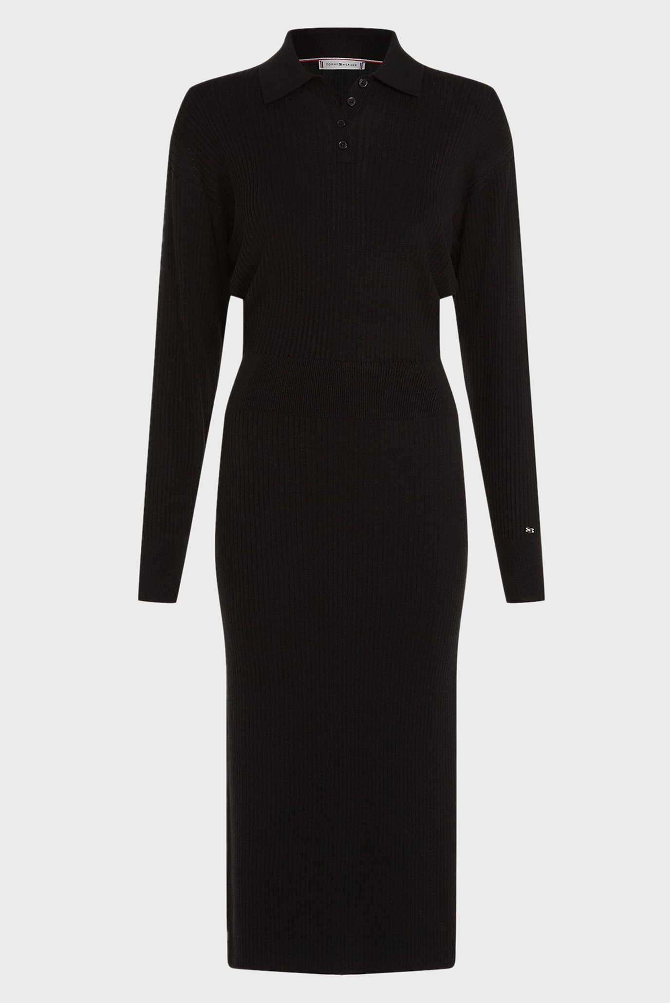 Платье FINE RIBS POLO LS SWT DRESSTommy Hilfiger Платье FINE RIBS POLO LS SWT DRESS 6