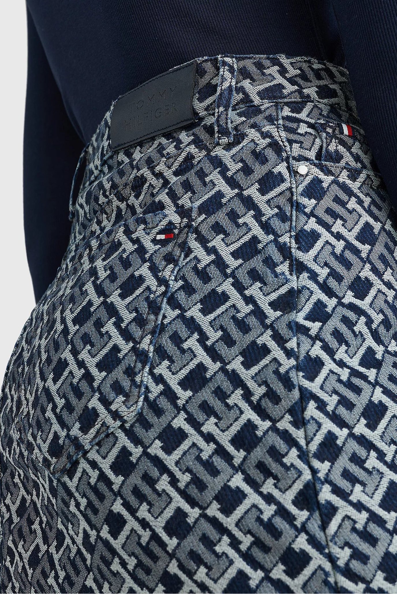 Женская джинсовая юбка с узором DNM HW MONOGRAM 4