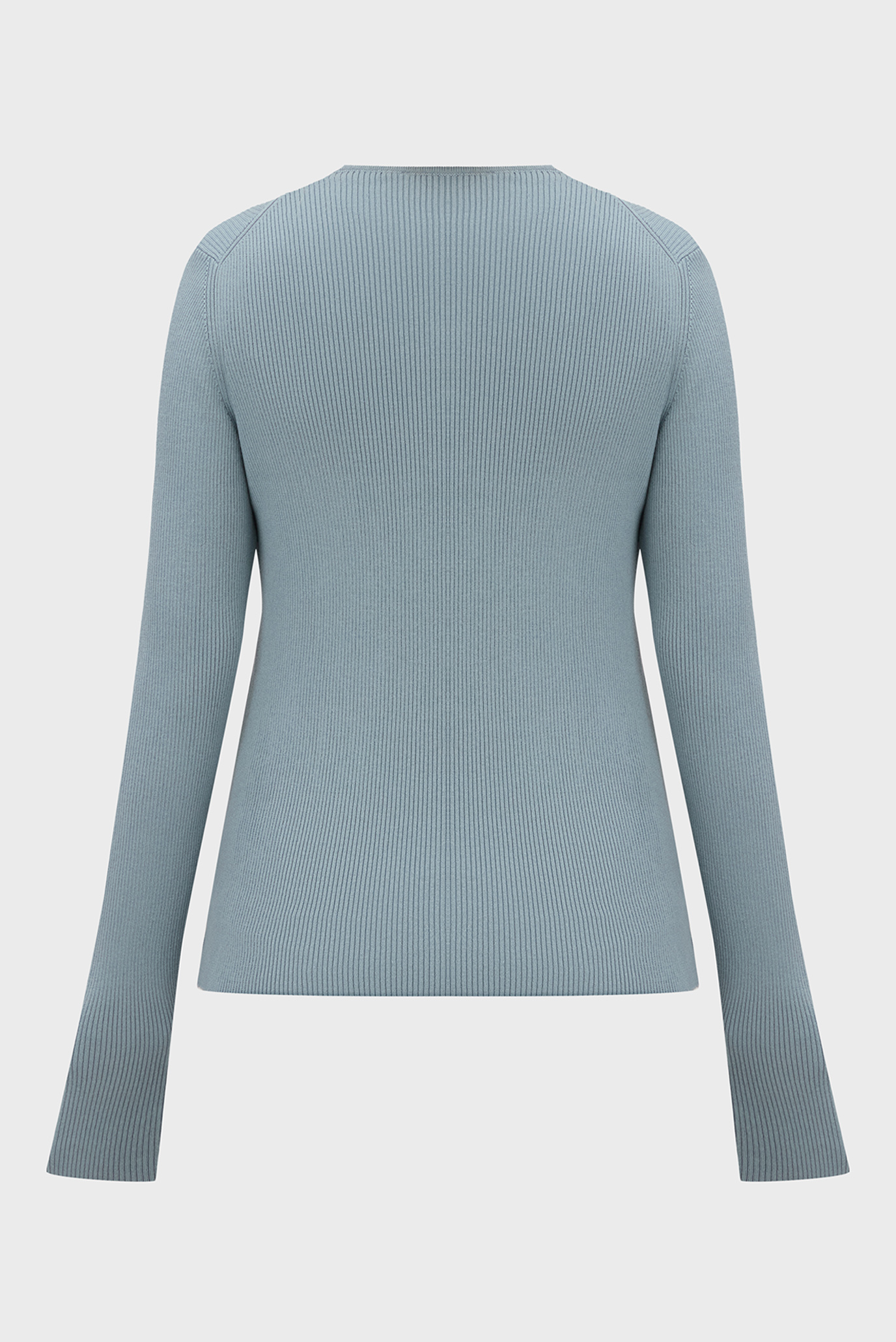 Женский голубой джемпер WOVEN LABEL HENLEY SWEATER 2